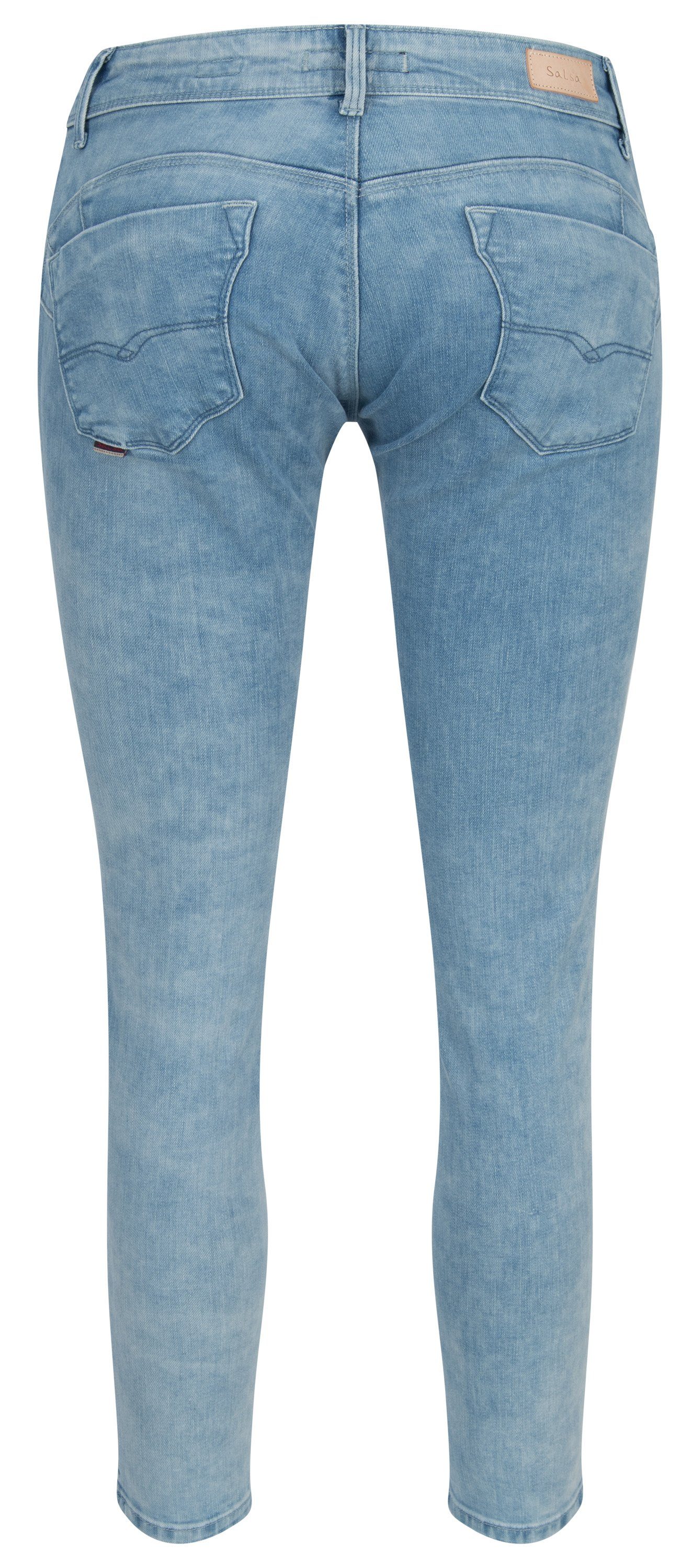 Salsa Stretch-Jeans SALSA JEANS PUSH UP WONDER CROPPED light blue 124716.85 günstig online kaufen