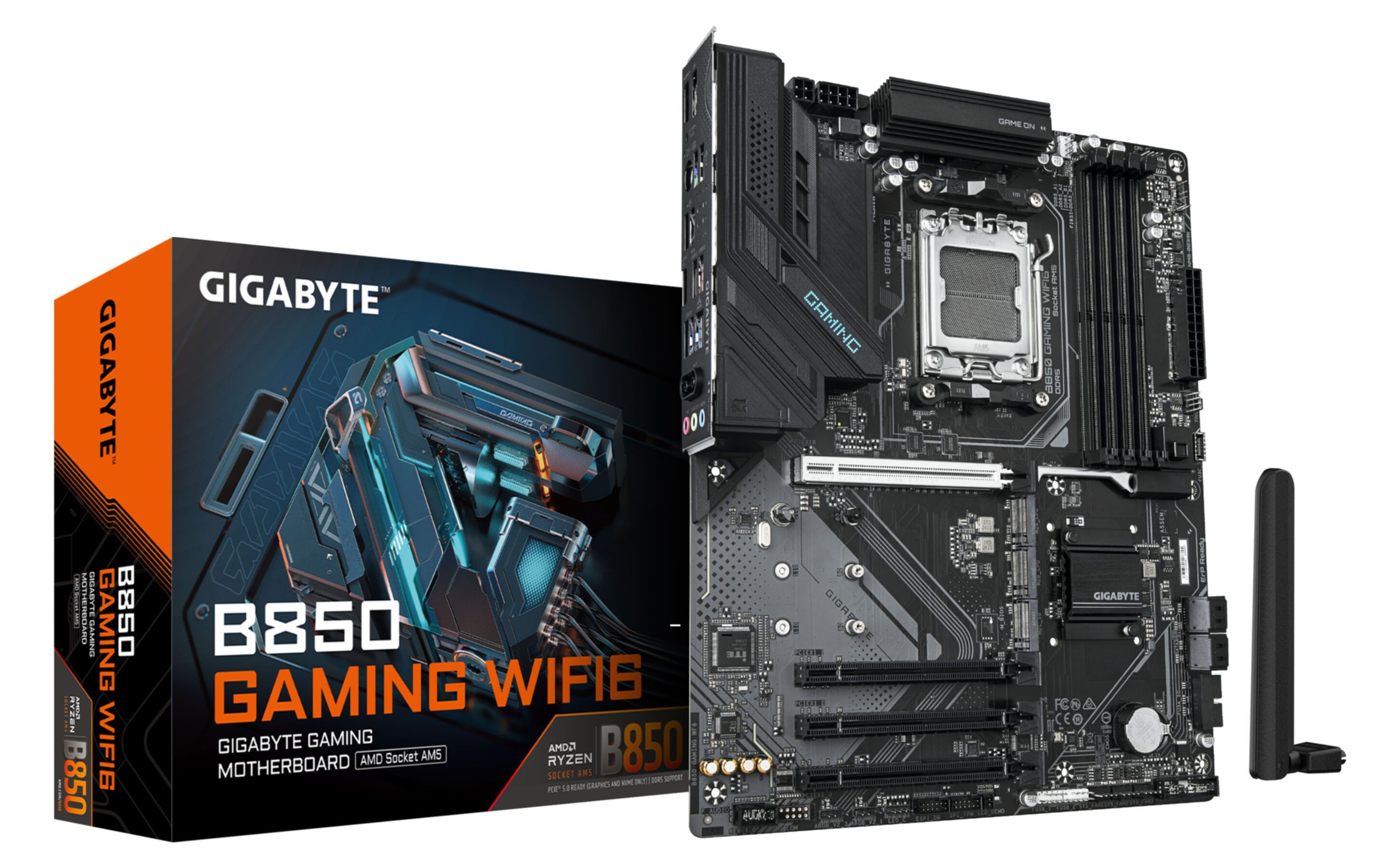 B850 GAMING WIFI6 Motherboard - AMD Ryzen 9000 Serie CPUs, 6+2+2 Phase Mainboard