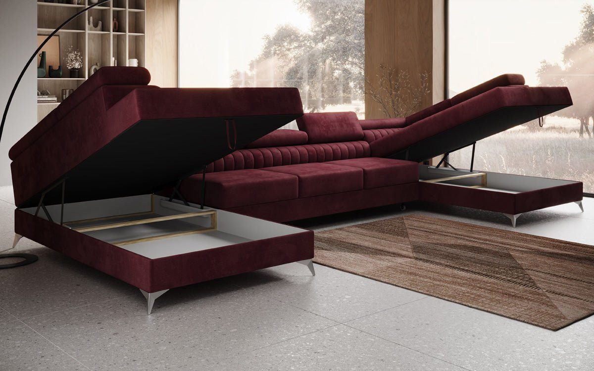 Luxusbetten24 Schlafsofa Designer Sofa Aurea U günstig online kaufen