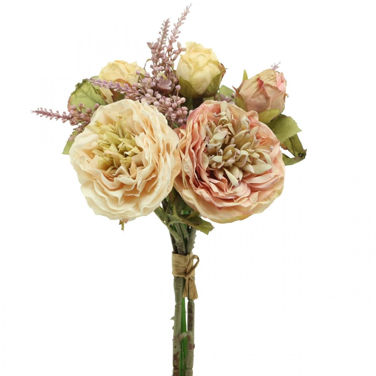 Kunstblume Hochwertige Künstliche Rosen Kunstblumen, Herbstbouquet in, Florists Products, Höhe 36 cm
