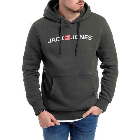 Jack & Jones Hoodie mit Kängurutasche, mit Kapuze, mit Logodruck