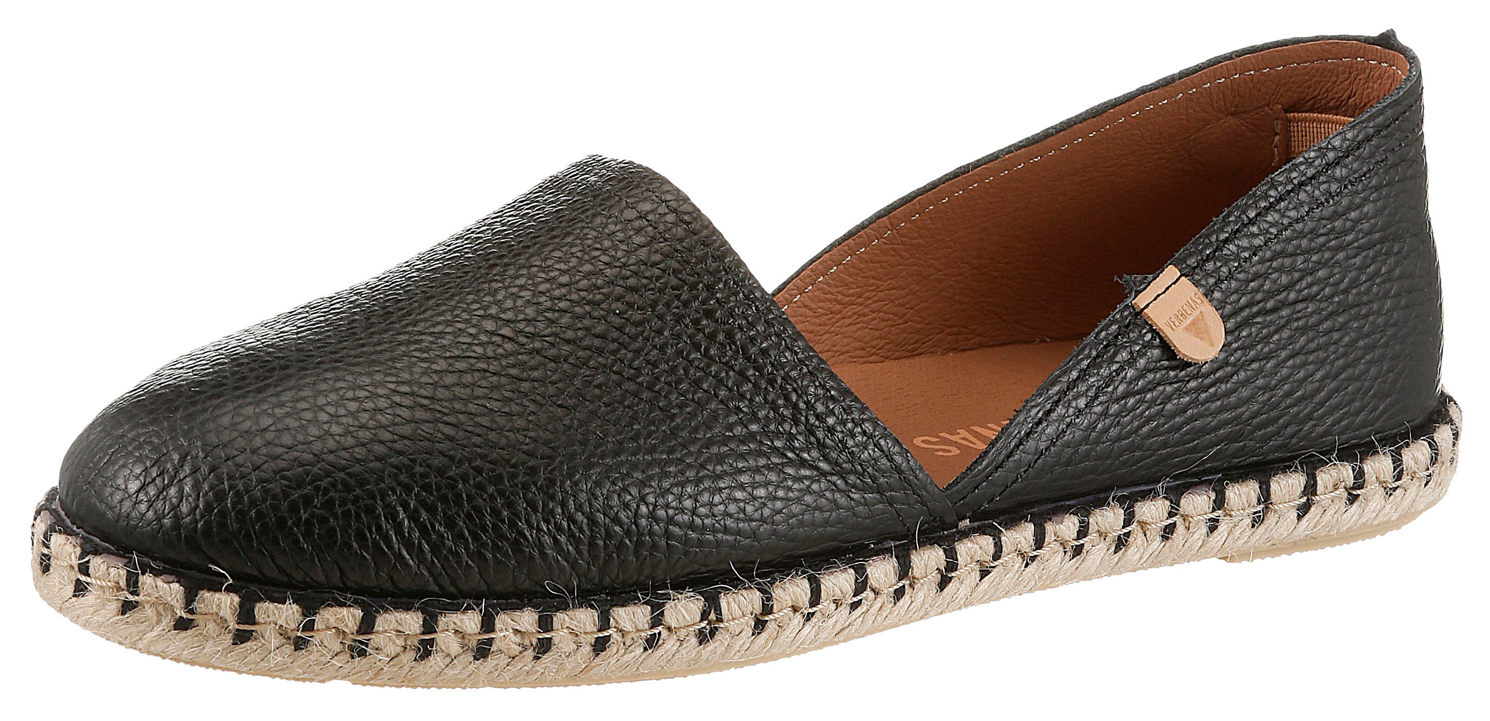 VERBENAS CARMEN Espadrille Slipper, Sommerschuh, Urlaubsschuh, Flat mit Rahmennaht