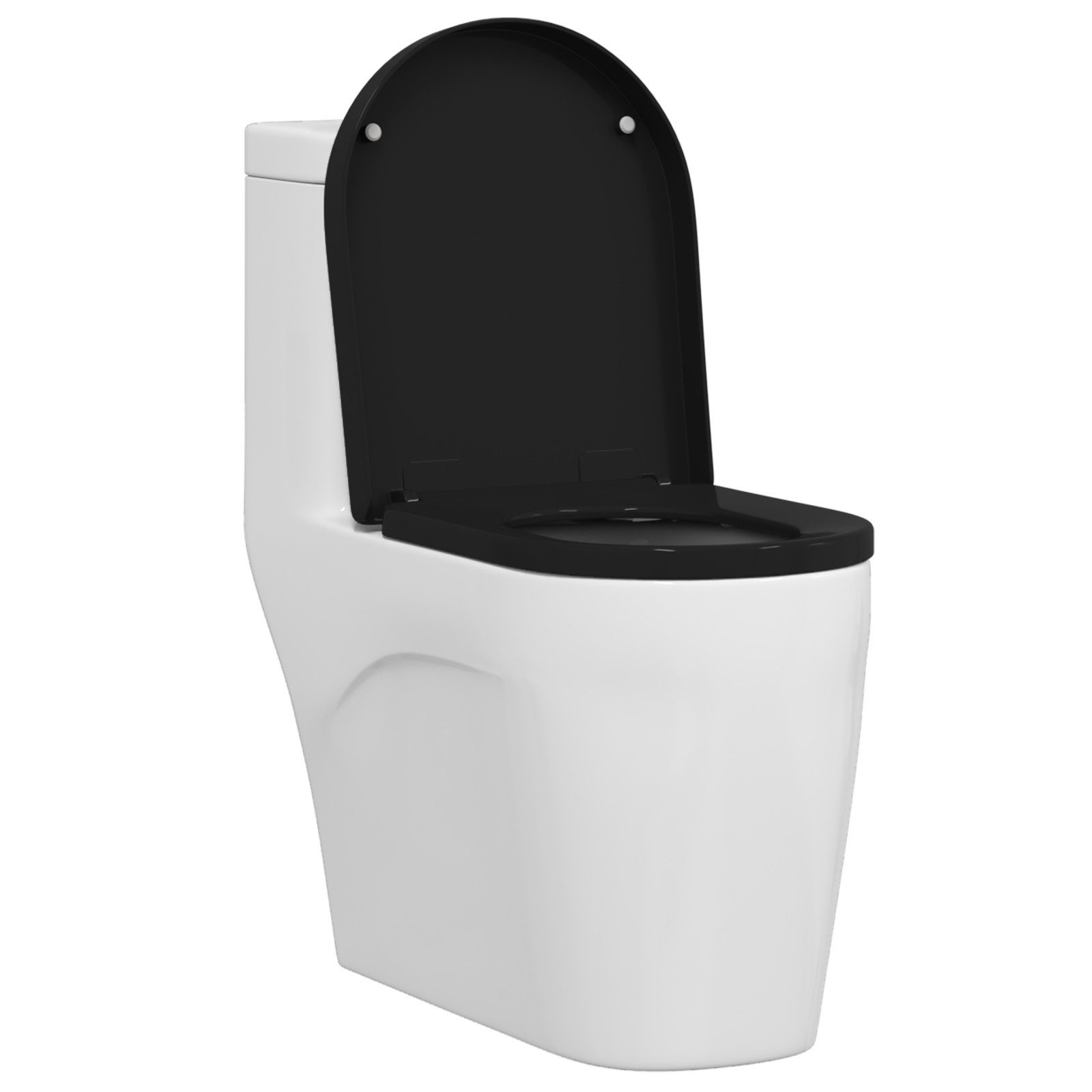 vidaXL WC-Sitz Toilettensitz Schwarz 48 x günstig online kaufen
