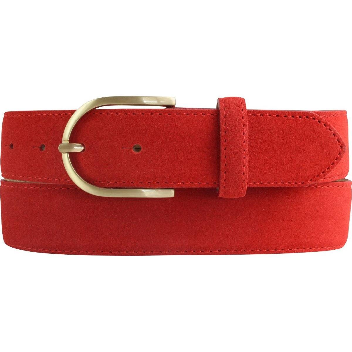 BELTINGER Ledergürtel Damen-Gürtel aus Veloursleder 3,5 cm - Velour-Ledergürtel für Damen 35 (1-St)
