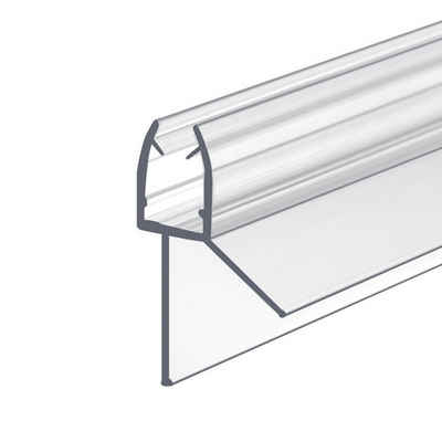 IMPTS Türbodendichtung, L: 100 cm, (Packung-Set, 1-St., Wasserabweisende Duschdichtung für Glastür mit Glasstärke 5mm / 6mm), Ersatz Türdichtung Mit verlängerten Gummilippen