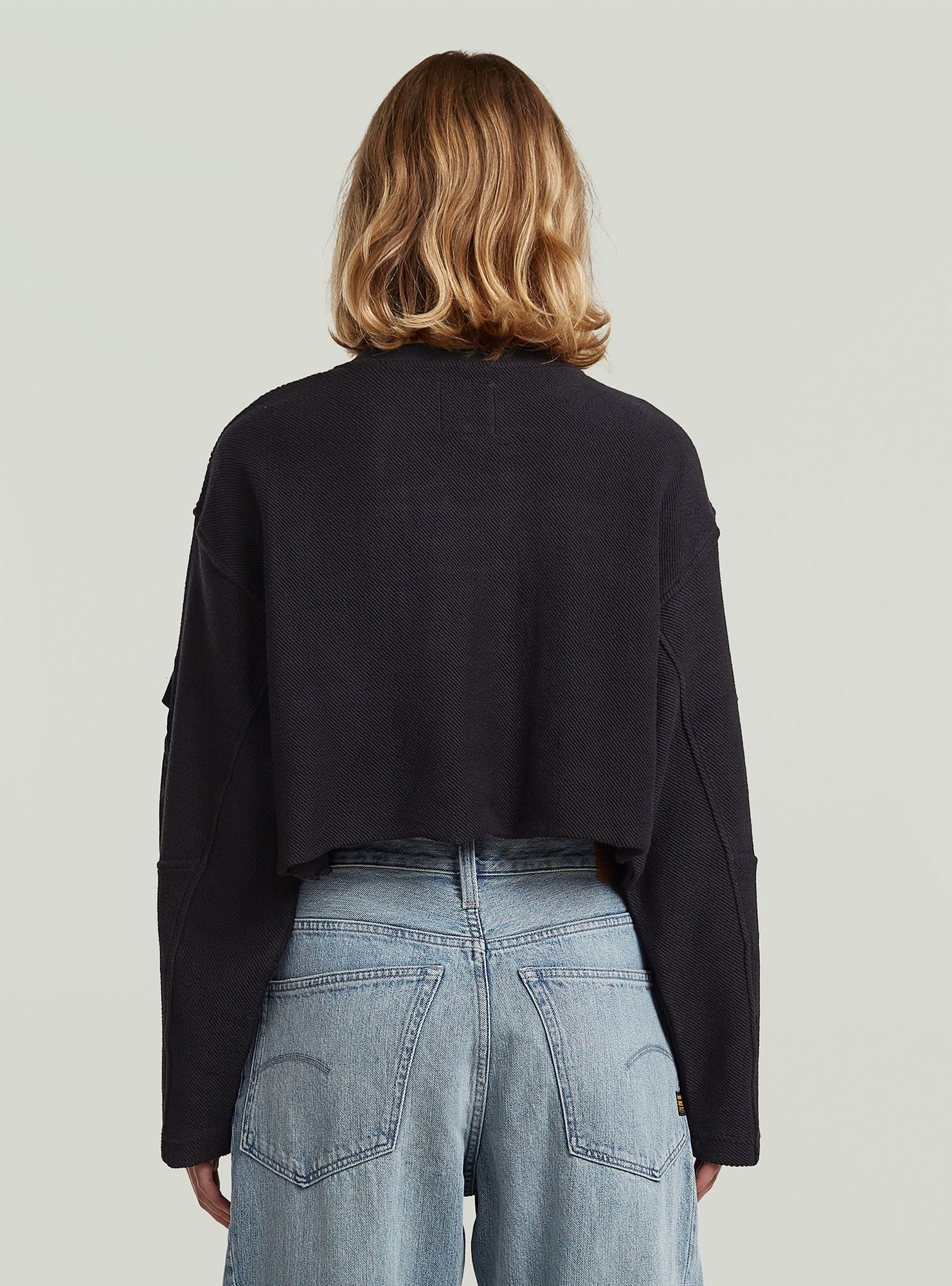 G-STAR Longpullover Multi Pocket Mix Loose Cropped Sweater