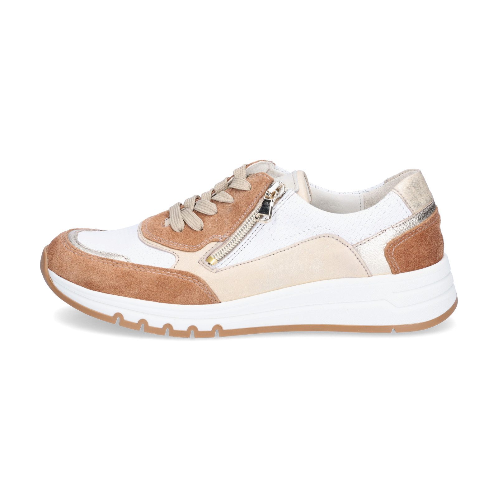 Waldläufer Waldläufer Damen Sneaker H-April braun weiß Sneaker günstig online kaufen