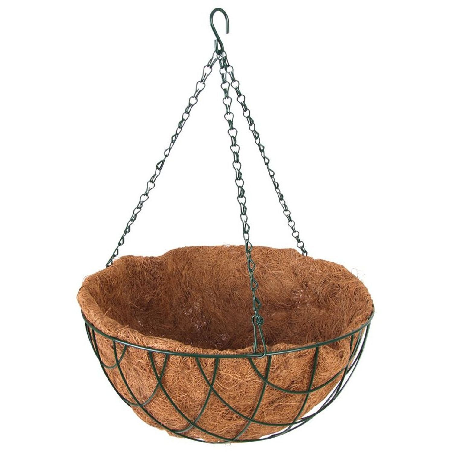 BURI Blumenampel Blumenampel 25cm mit Kokosfaser günstig online kaufen