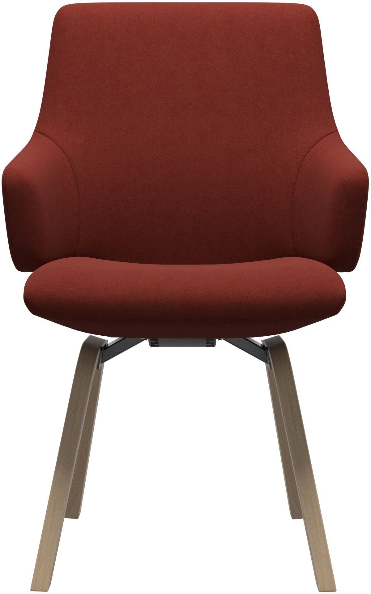 Stressless® Polsterstuhl Laurel, Low Back mit Armlehne, Größe L, mit schräggestellten Beinen in Eiche