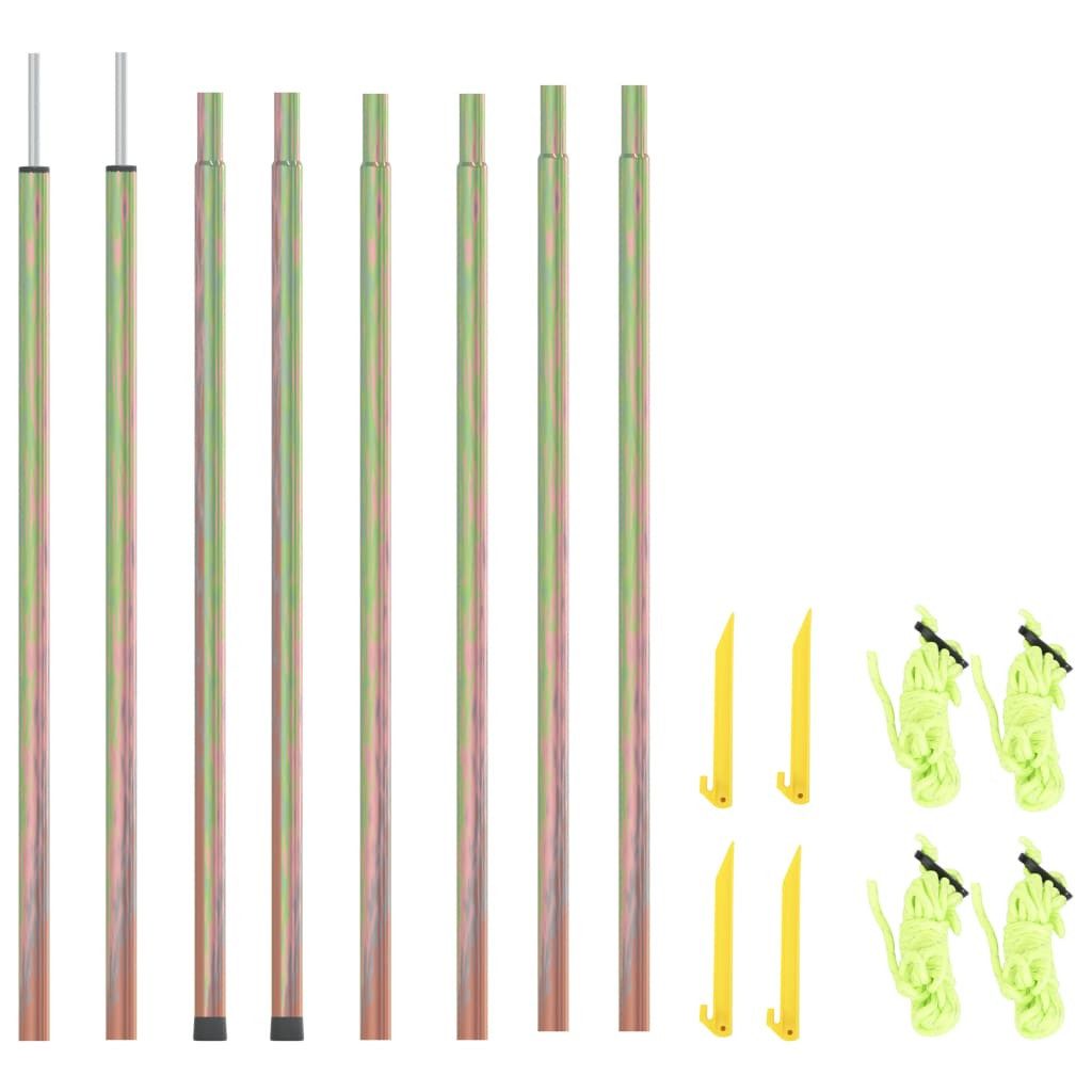 Vorzelt Sonnensegel Stangen 2 Stk 200 cm Verzinkter Stahl