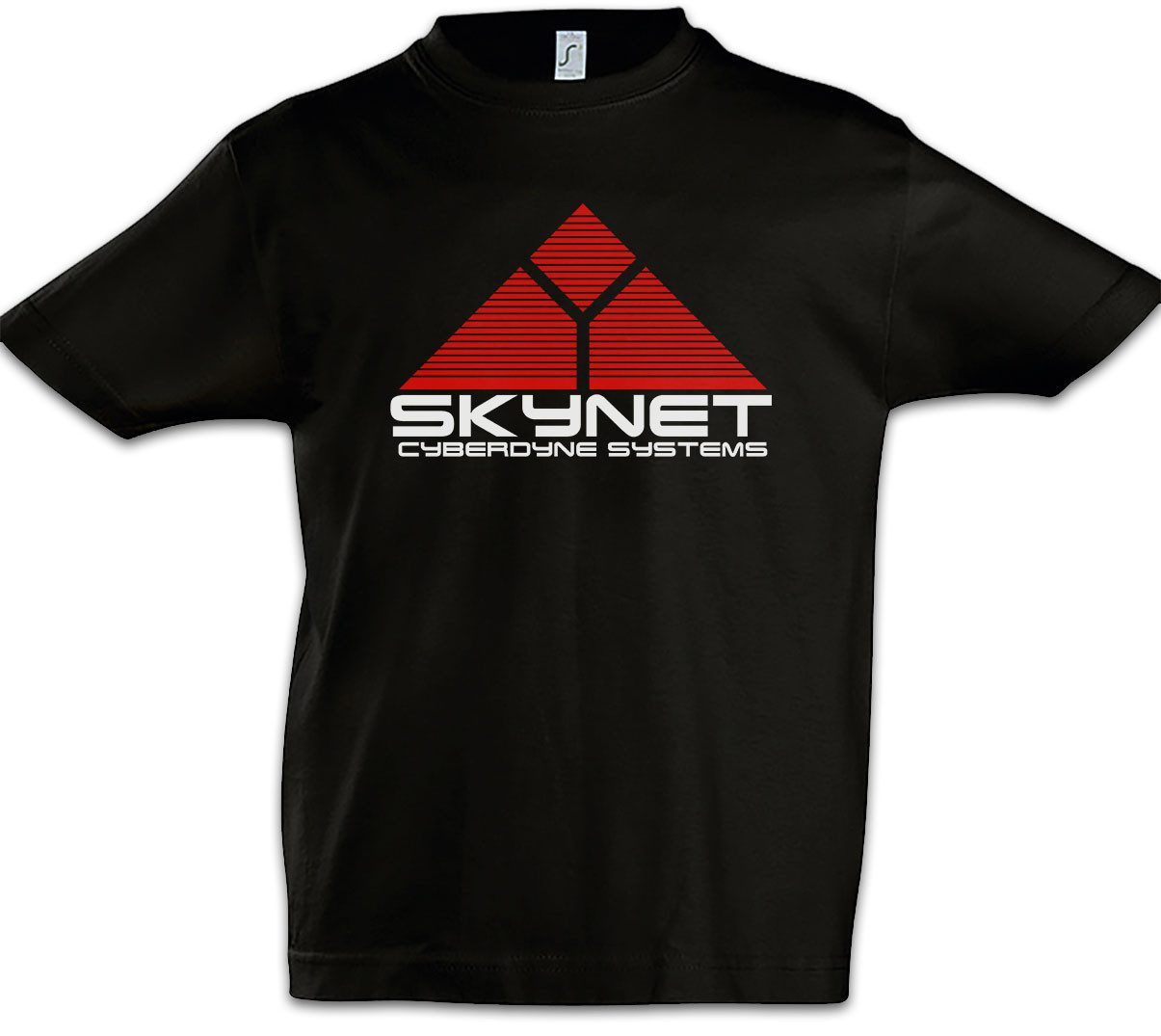 Print-Shirt Skynet 2 Kinder T-Shirt Research Cyberdine Systems Zeichen Connor