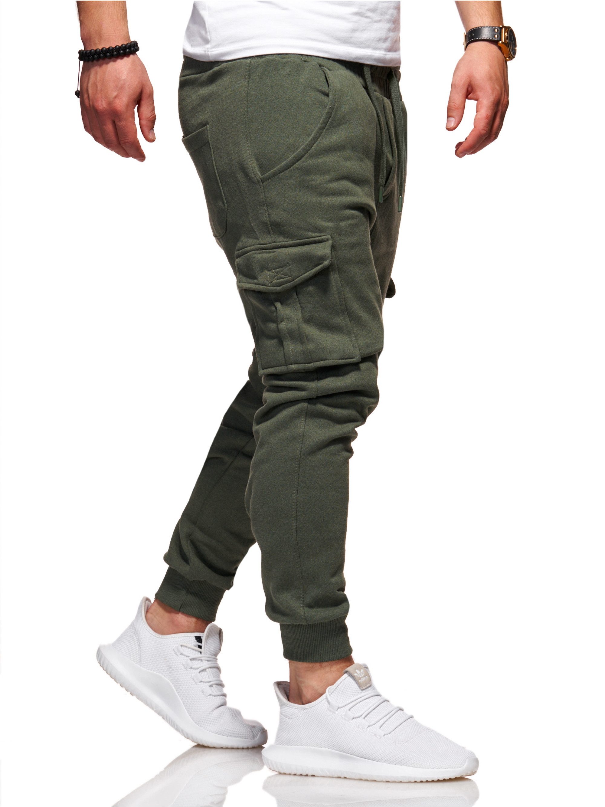 behype Sweathose Combat mit modernen Cargo-Taschen günstig online kaufen