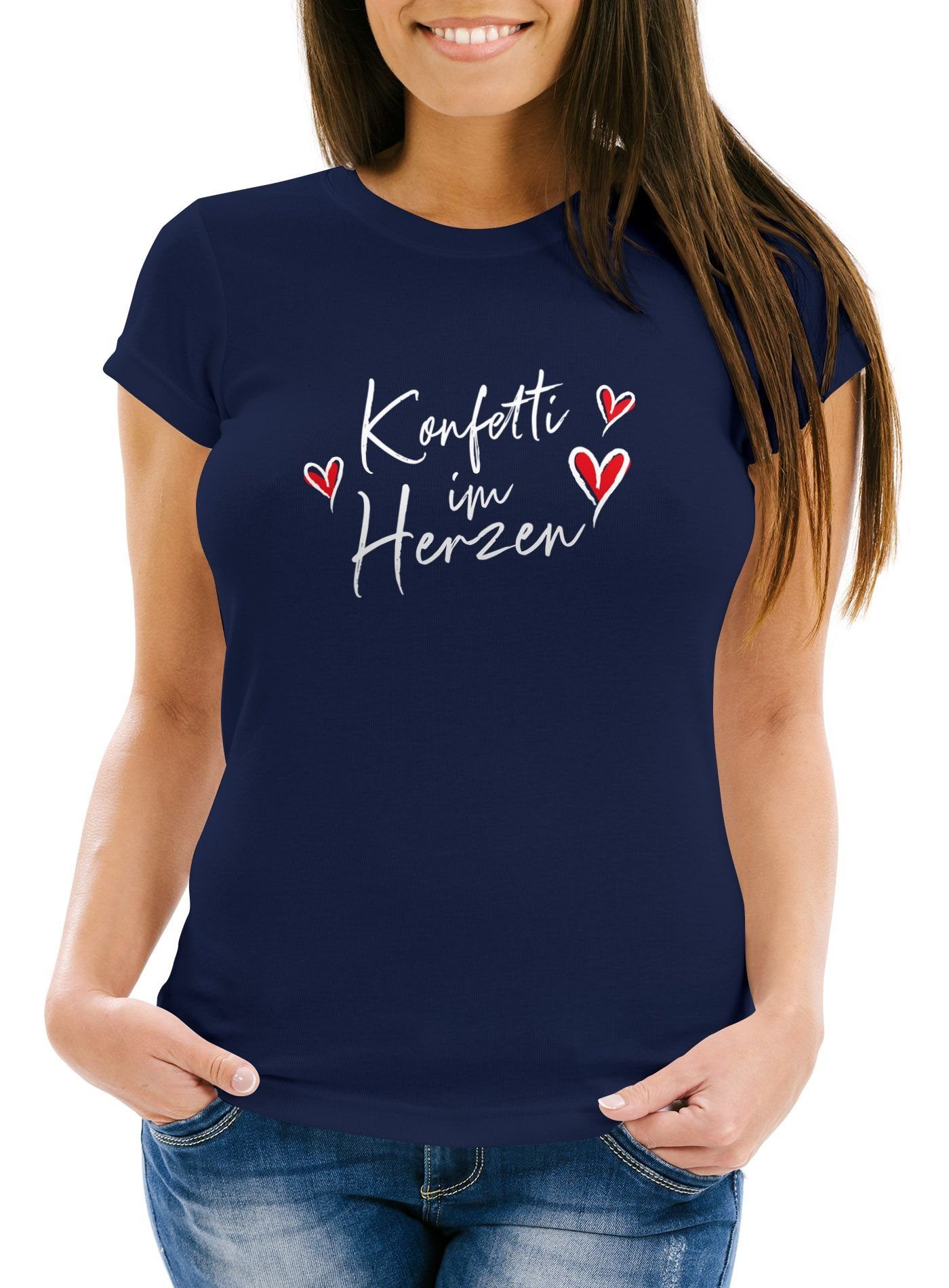 MoonWorks Print-Shirt Damen T-Shirt Fasching Karneval günstig online kaufen