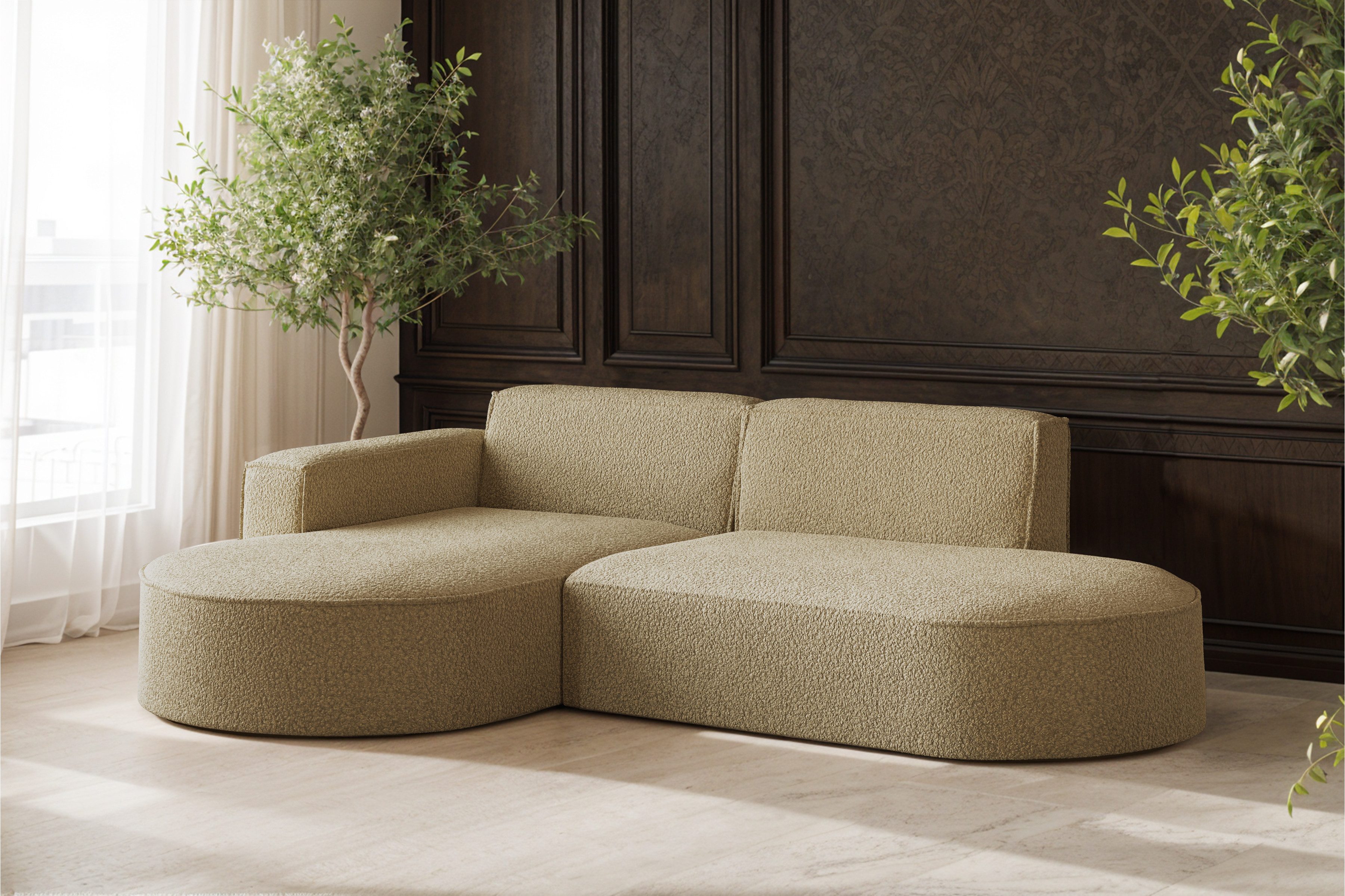 Kaiser Möbel Ecksofa Designer MODENA STUDIO L stoff Poso, Verita, Quelle, S günstig online kaufen