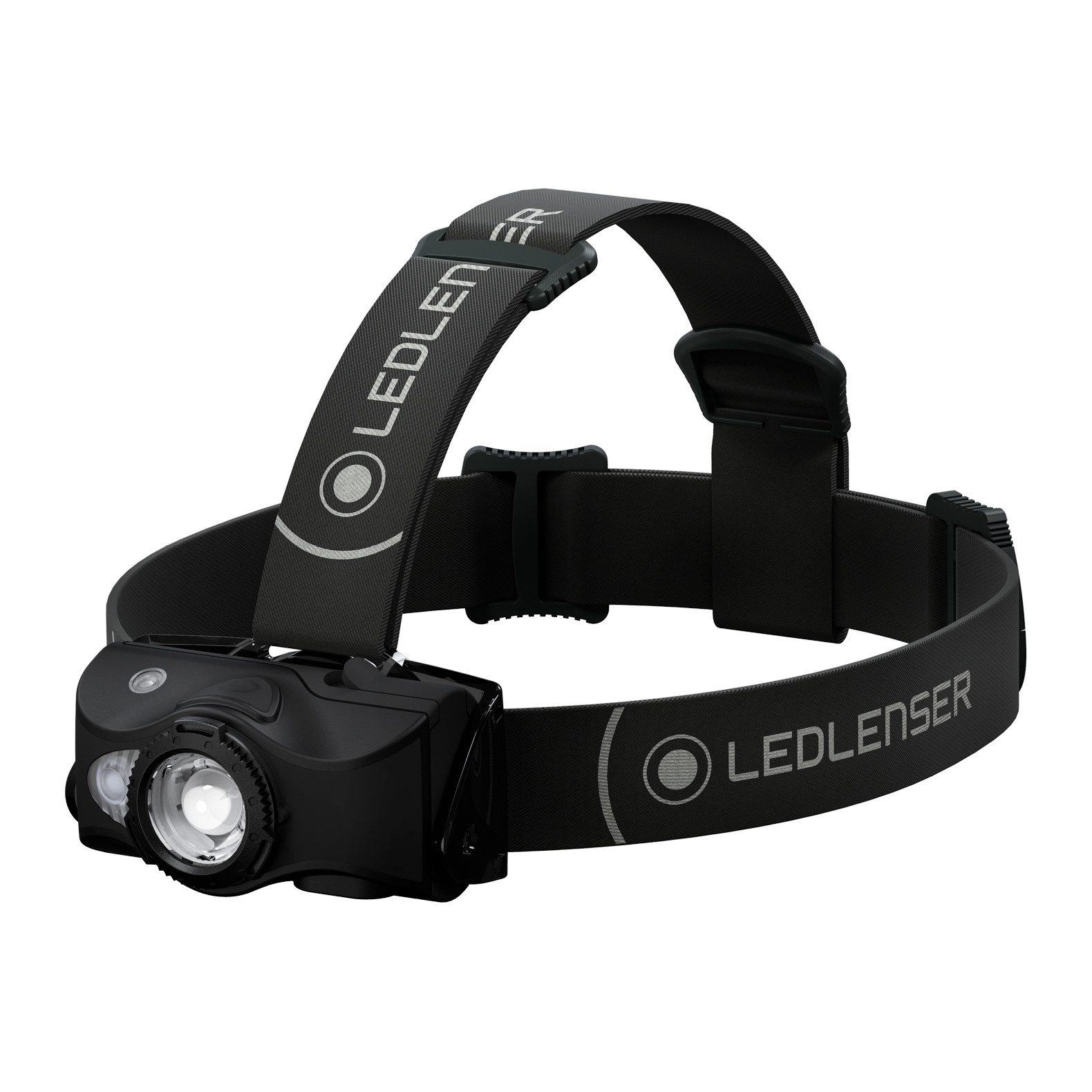 Ledlenser LED Stirnlampe MH8 Schwarz, 600 Lumen, 200m Leuchtweite, 40 Std. Laufzeit, IP54, wiederaufladbar
