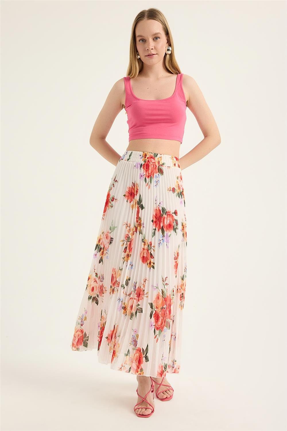 HomeStore Midirock Großes Blumenmuster Rock günstig online kaufen