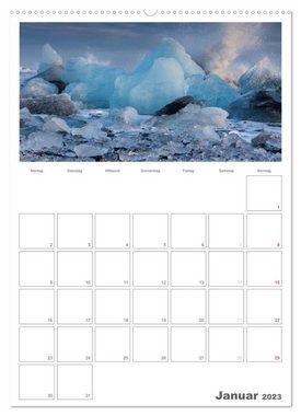 CALVENDO Wandkalender Island - Faszination der Gegensätze - Tagesplaner (Premium, hochwertiger DIN A2 Wandkalender 2023, Kunstdruck in Hochglanz)