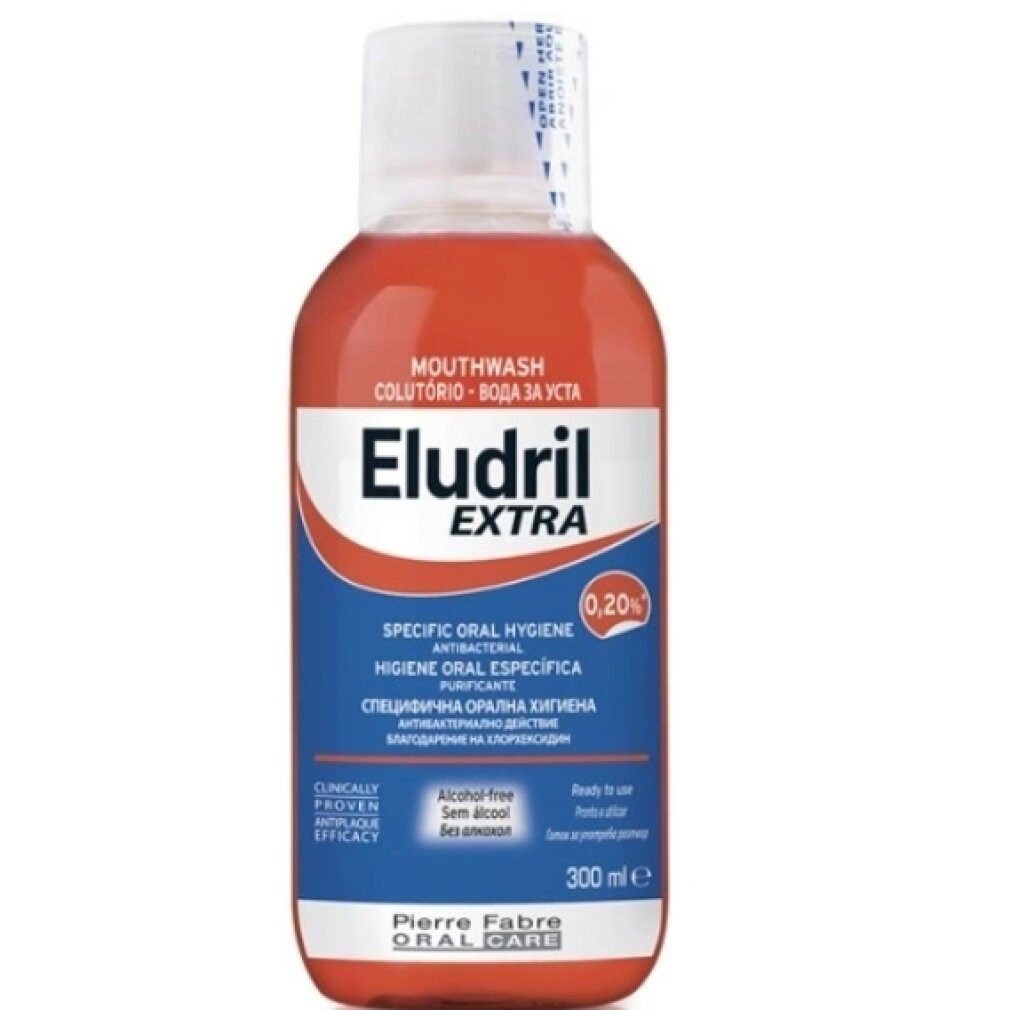 Pierre Fabre Mundspülung Eludril, Mundwasser, antibakteriell, 300 ml, (Packung)