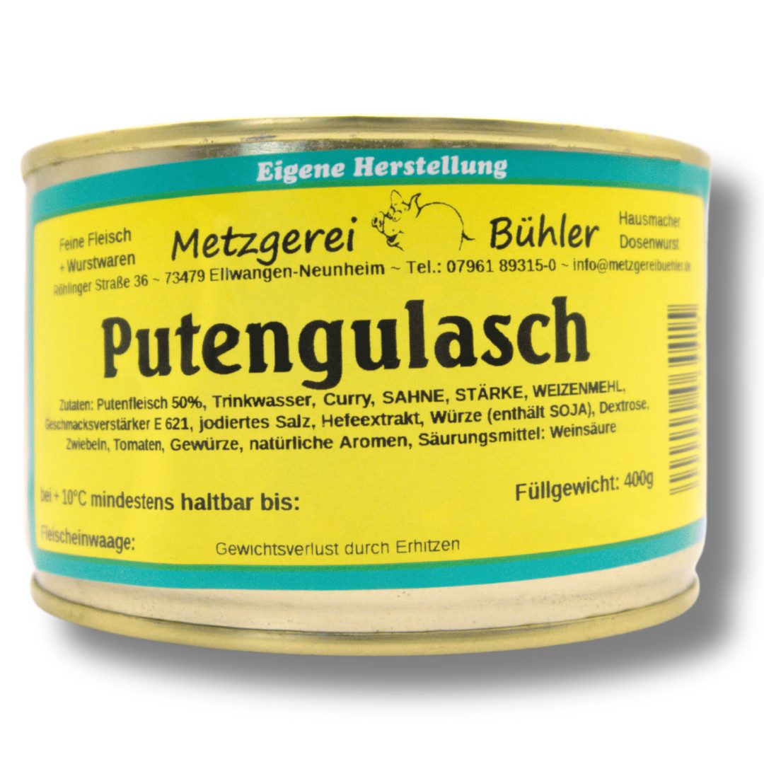 Metzgerei Bühler Fertiggericht Putengulasch, 1 x 400 g