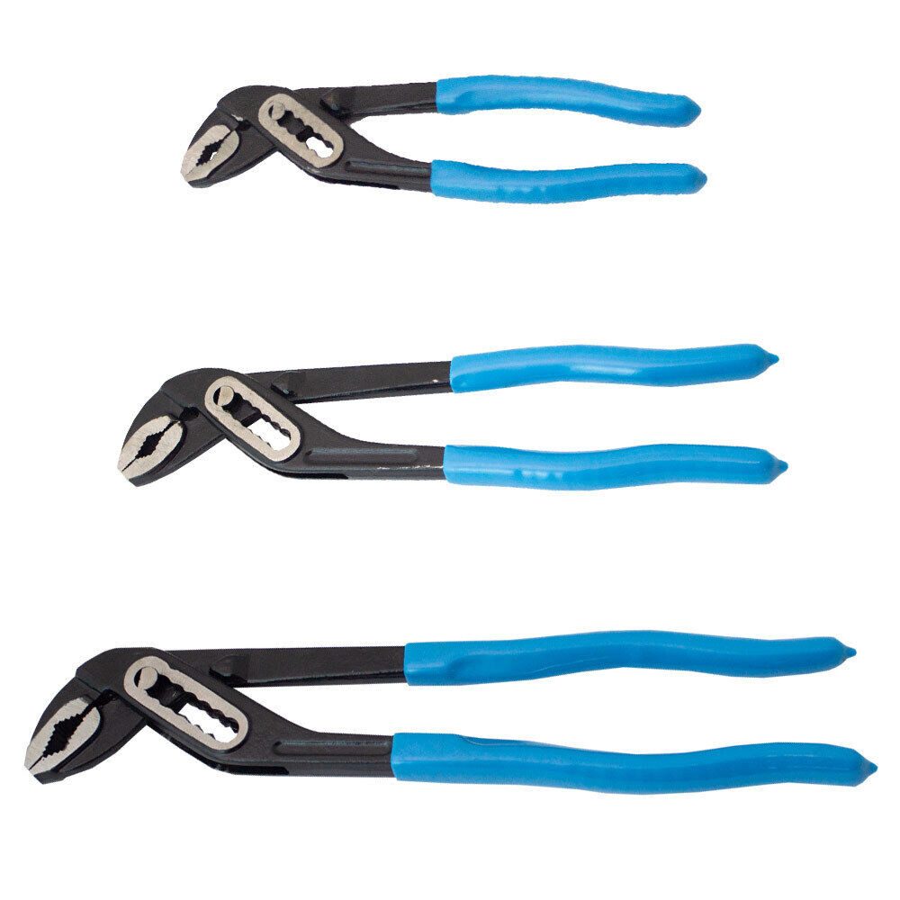 Bituxx Wasserpumpenzange Set 175mm / 250mm / 300mm, Spar-Set 3-tlg., MS-19383 von Bituxx