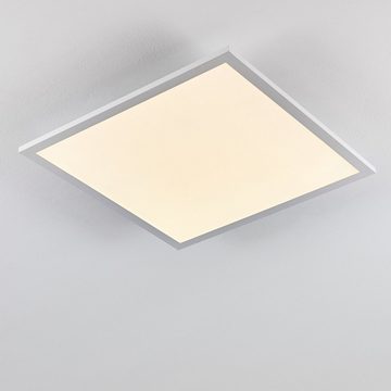 hofstein Panel »Vacil« LED Panel modern aus Aluminiumin Weiß, 3000 Kelvin, 30 Watt, 2400 Lumen, eckiges Deckenpanel in flachem Design