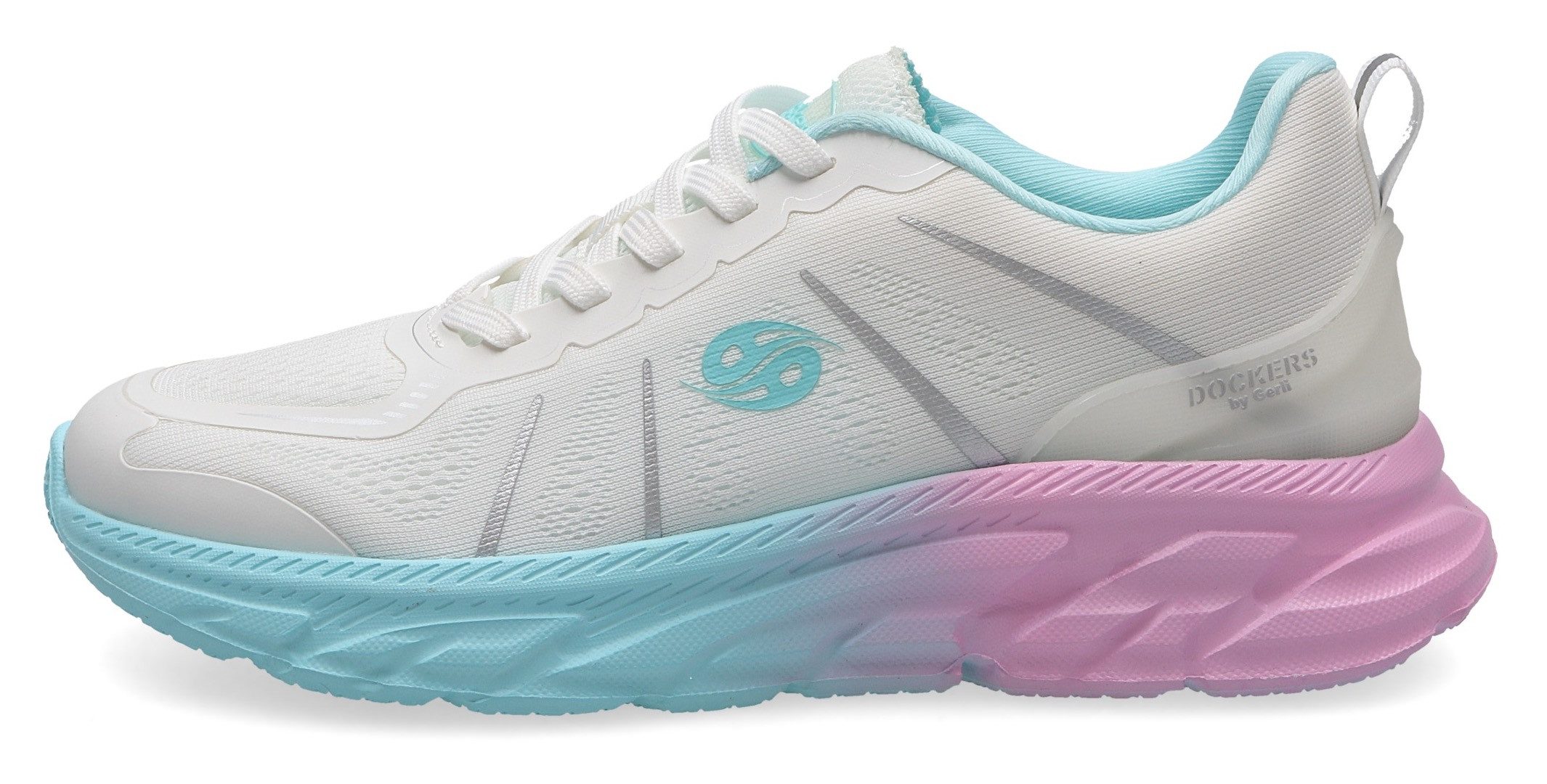 Dockers by Gerli Sneaker, Trainingsschuh, Schnürschuhe mit bunter Pastell-Sohle