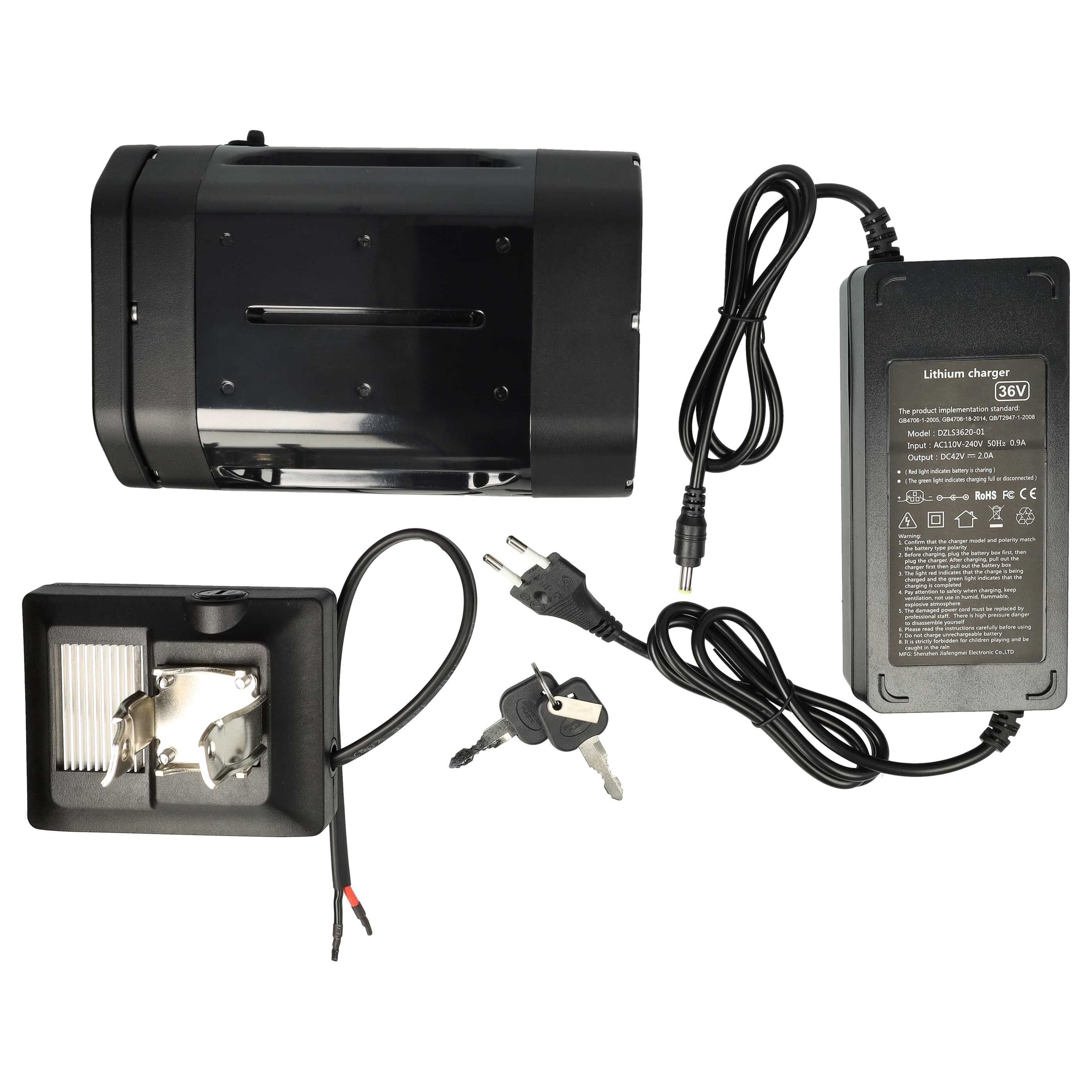 vhbw passend für Curtis Fahrrad / E-Bike E-Bike Akku Akku Li-Ion 10000 mAh (36 V, 1 St), Leistungsfähiger Austausch-Akku für Pedelec, Elektrofahrrad, E-Bike