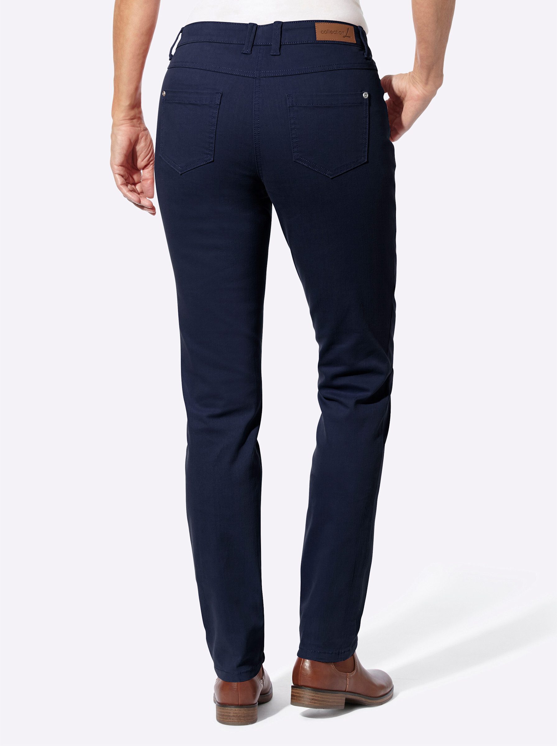 Witt Bequeme Jeans Hose leicht vertieft