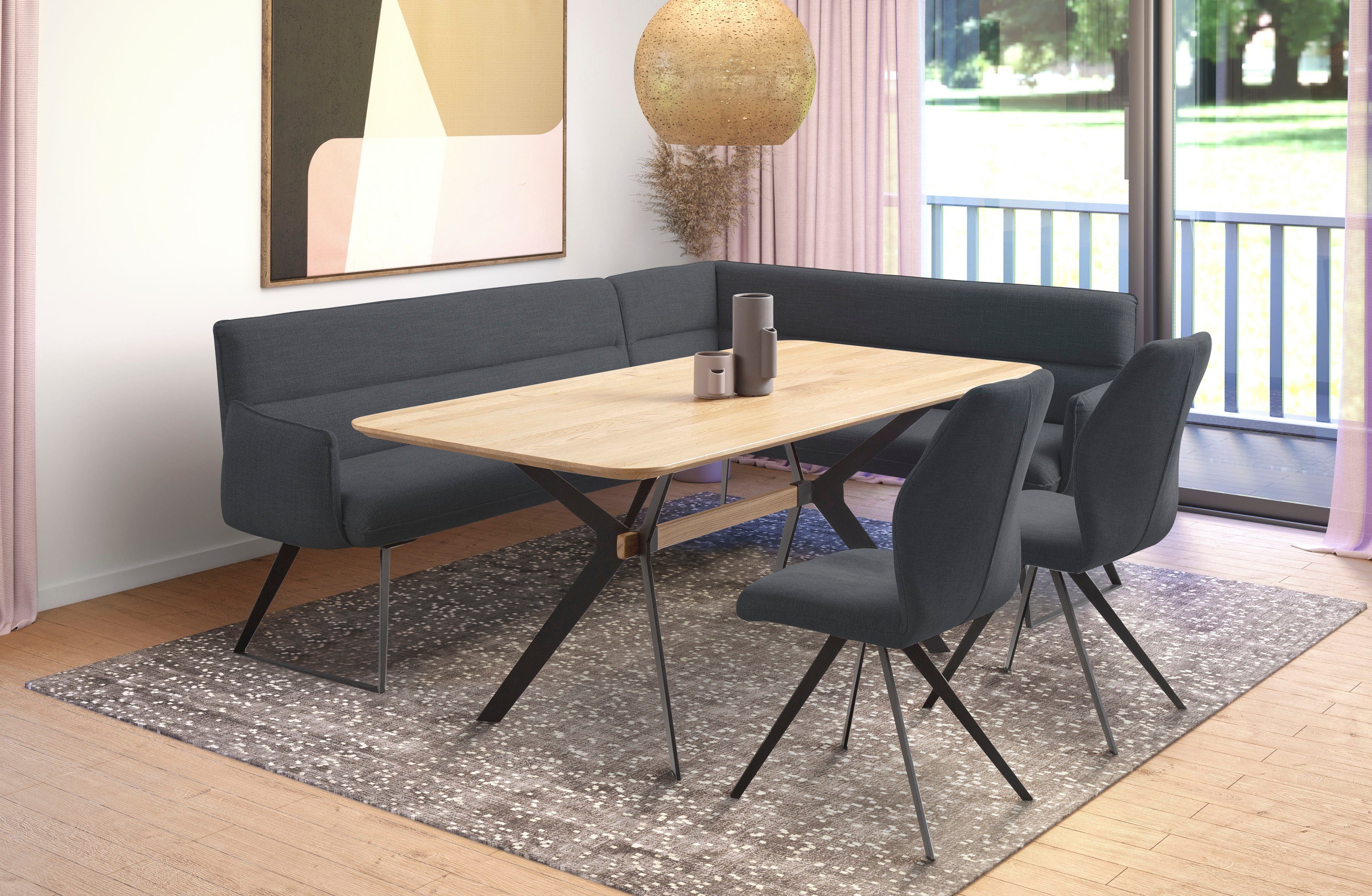 Home affaire Eckbank Preston OTTO´s Choice, mit Armlehnen, Esszimmer Bank, Polsterbank