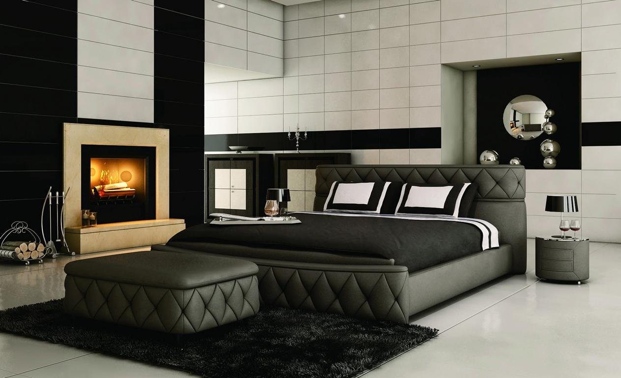 JVmoebel Bett »Modernes Design Hotel Bett XXL Betten Luxus Stil Doppel  Leder 180x200cm« online kaufen | OTTO