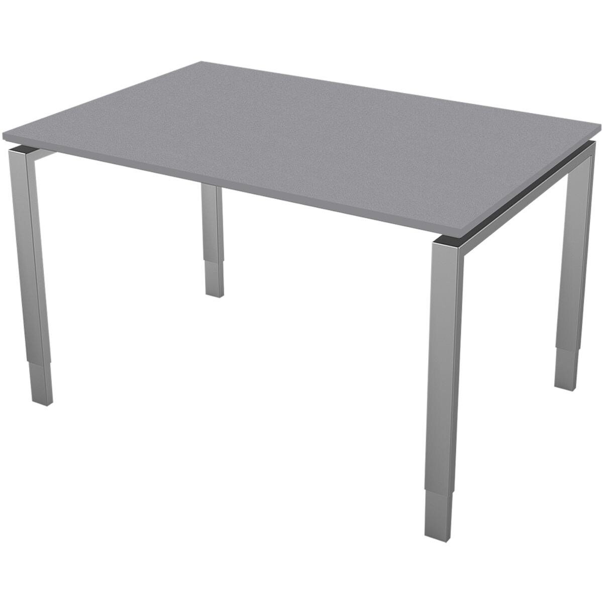 Schreibtisch mit Hebeplatte cm, KERKMANN höhenverstellbar graphit Schwebe-Effekt, One, 68-82 Stage 4-Fuß
