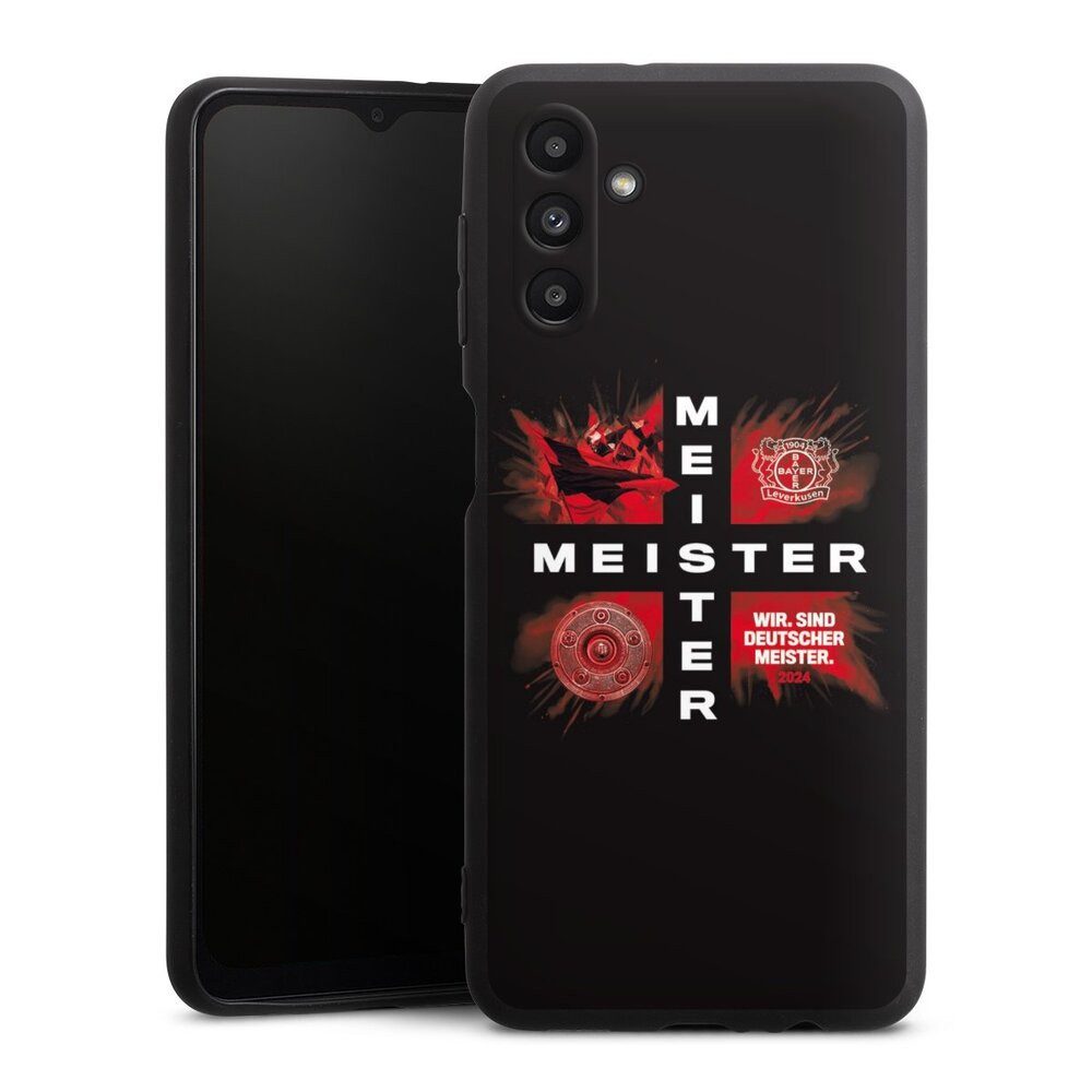 DeinDesign Handyhülle Bayer 04 Leverkusen Meister Offizielles Lizenzprodukt, Samsung Galaxy A04s Silikon Hülle Premium Case Handy Schutzhülle