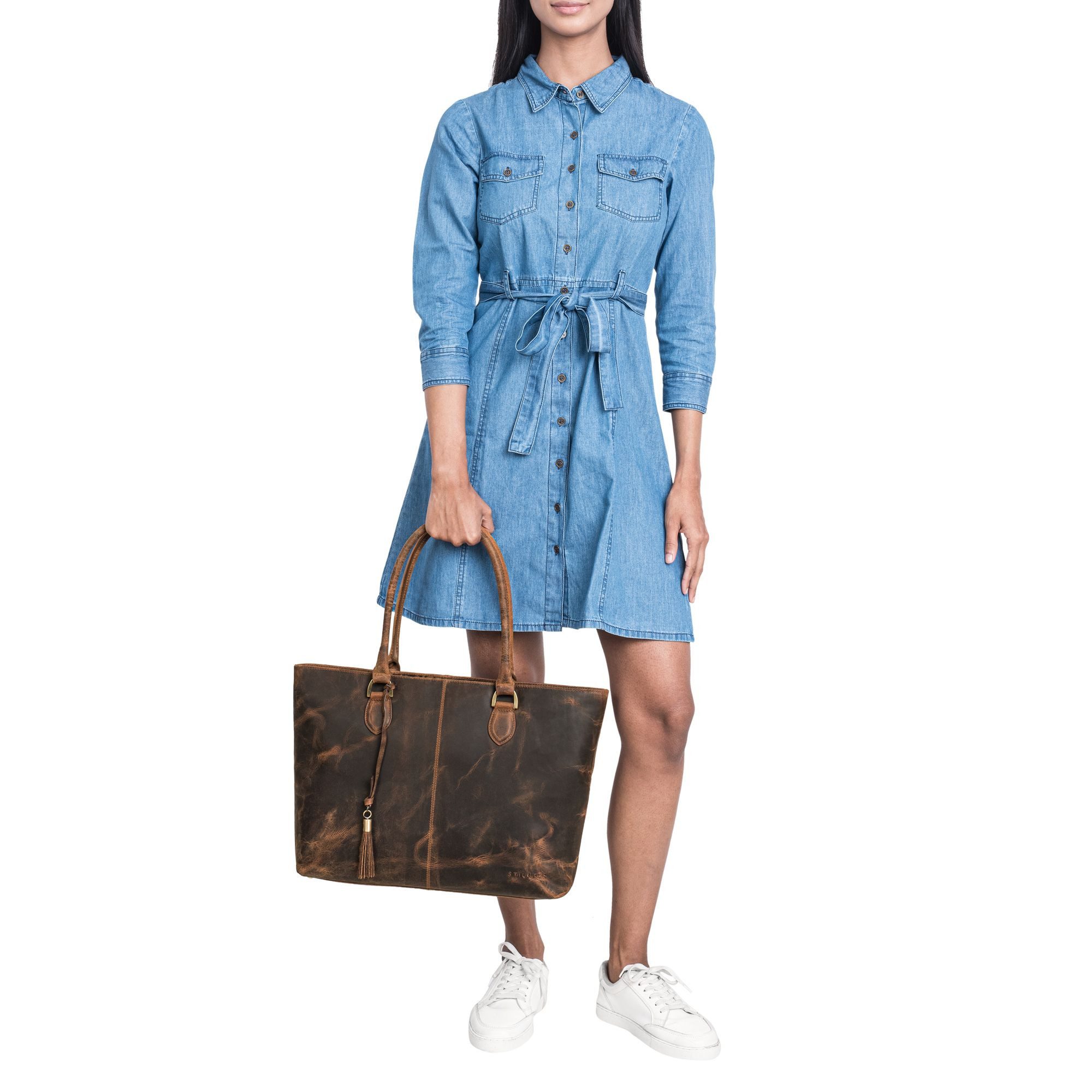 STILORD Handtasche "Callie" Echt Leder Shopper günstig online kaufen