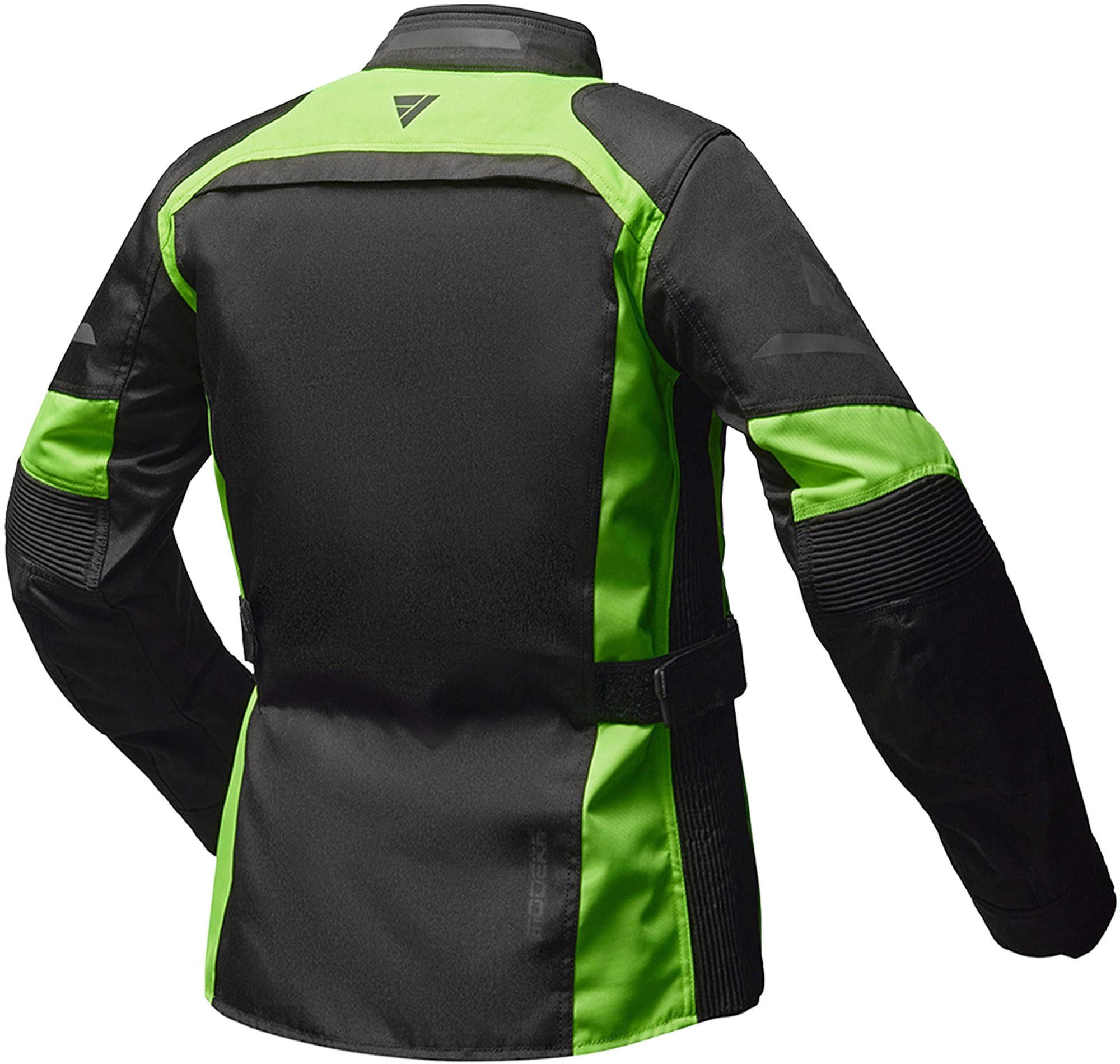 Modeka Motorradjacke Tarex II wasserdichte Damen-Motorrad-Textiljacke Airbag vorbereitet,Verbindungsreißverschluss,Ellenbogenprotektore