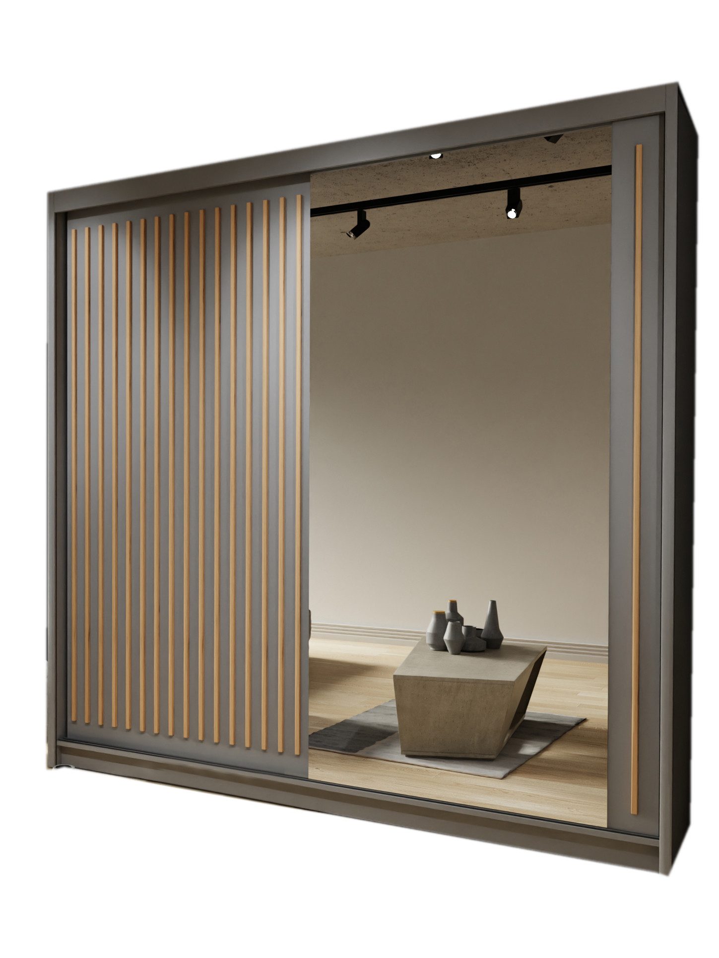 Compleo Schwebetürenschrank 203 cm breit, Elegant günstig online kaufen