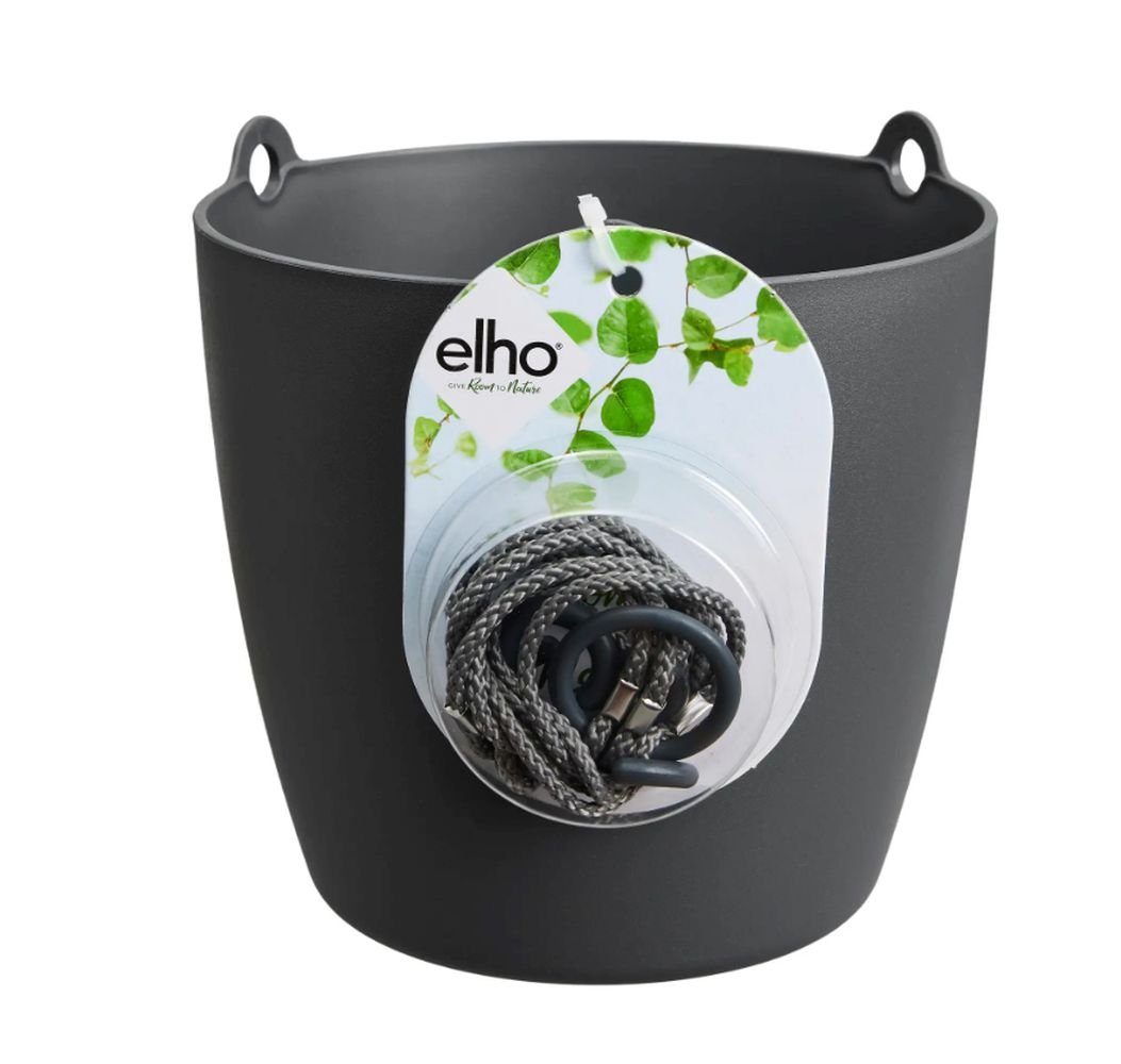 Elho Pflanzkübel brussels hängeampel 18cm anthrazit