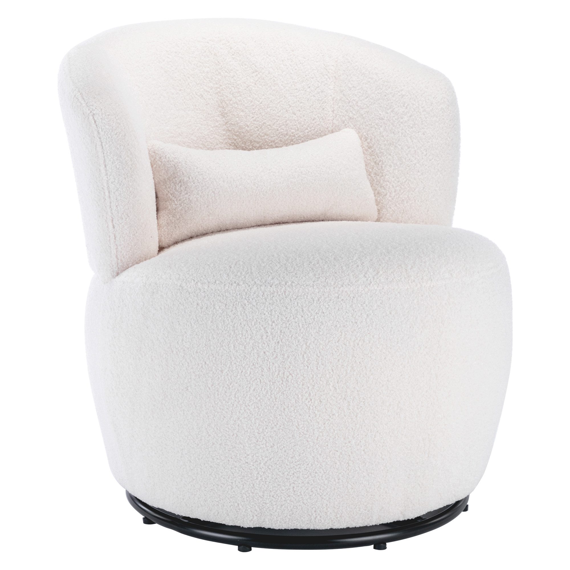 OKWISH Drehsessel Teddy Plüsch-Drehstuhl (Belastbar mit günstig online kaufen