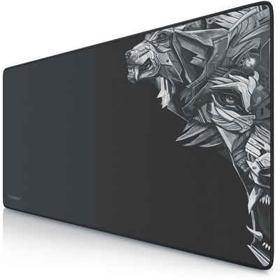 Titanwolf Gaming Mauspad, XXL, glattes Stoffgewebe, Speed Mousepad 900 x 400mm große Fläche