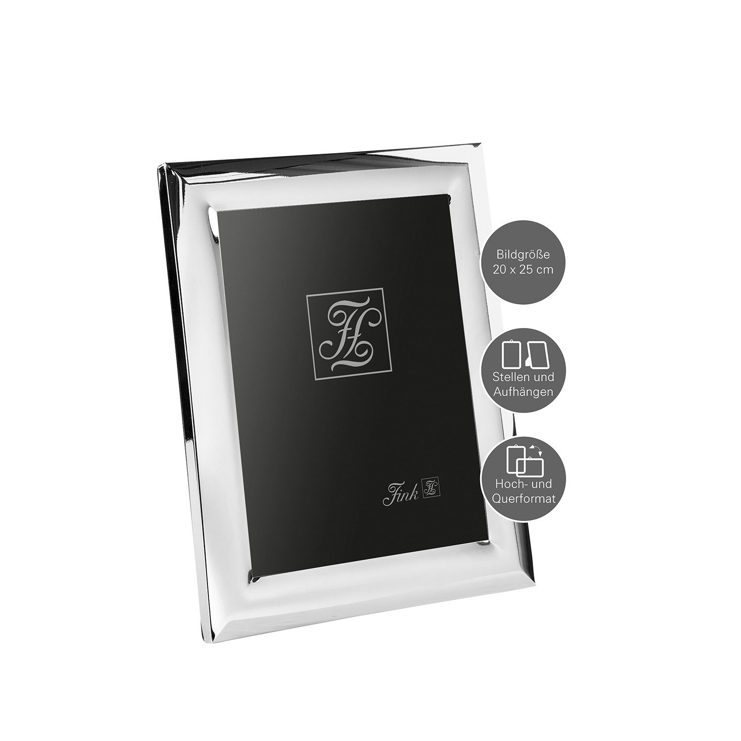 Fink Bilderrahmen SIMON Bilderrahmen 20x25 cm - Glas/ Metall/ versilbert - günstig online kaufen