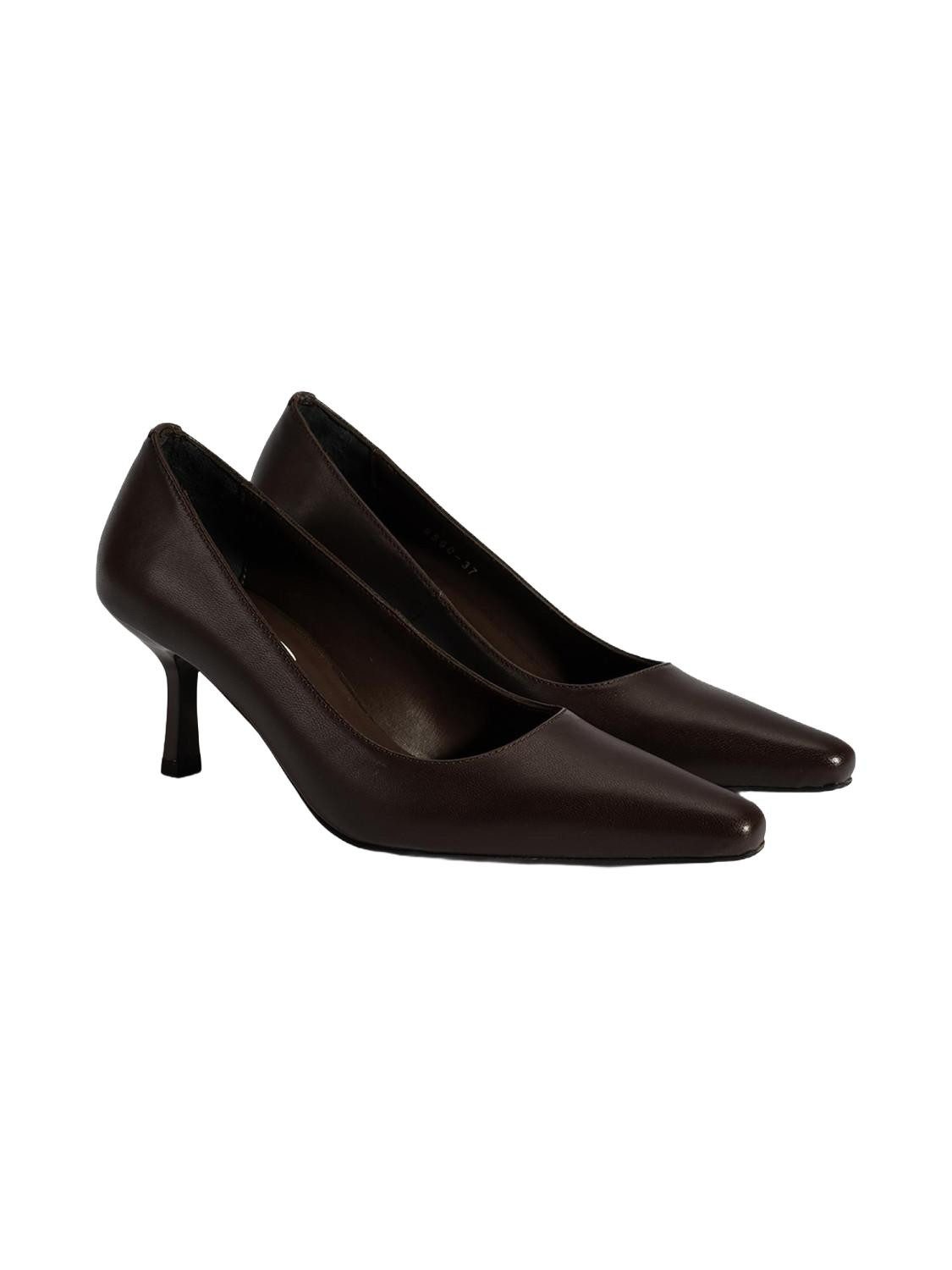 Desa Damen-Slipper – Obermaterial aus Leder, mittelhoher Stilettoabsatz, z Pumps