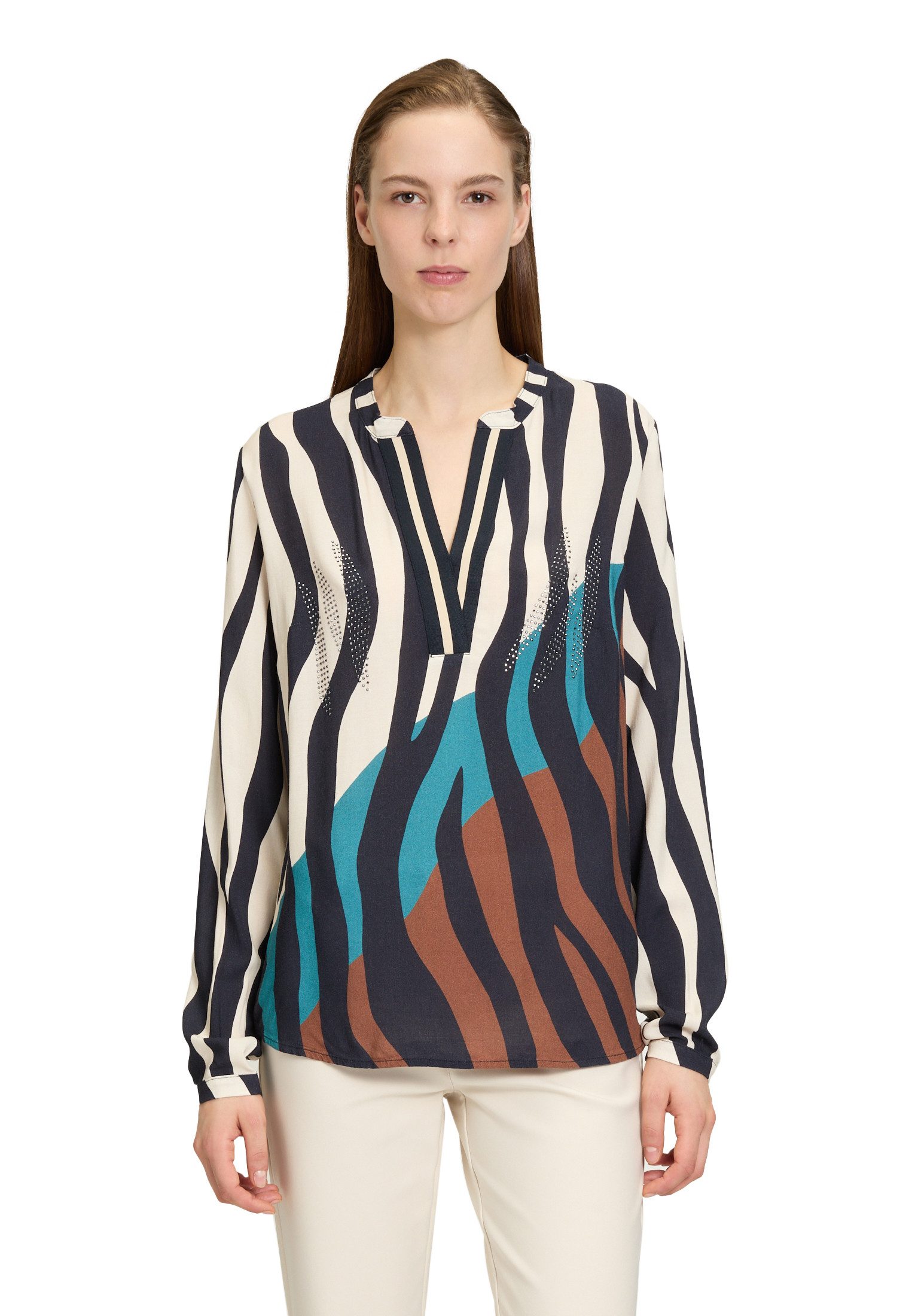 Longbluse Betty Barclay Damen Longbluse mit Stehkragen