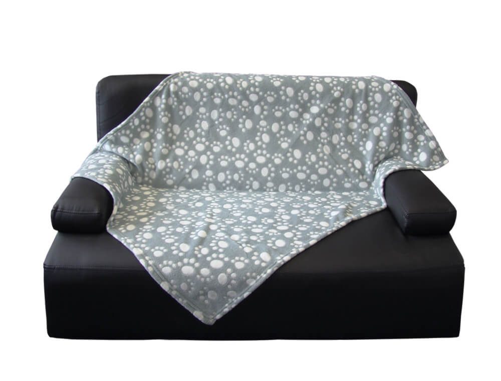 Nobby Tierdecke Fleece Plaid "EMMI" Classic, grau, 50x75cm – Bild 3 von 3