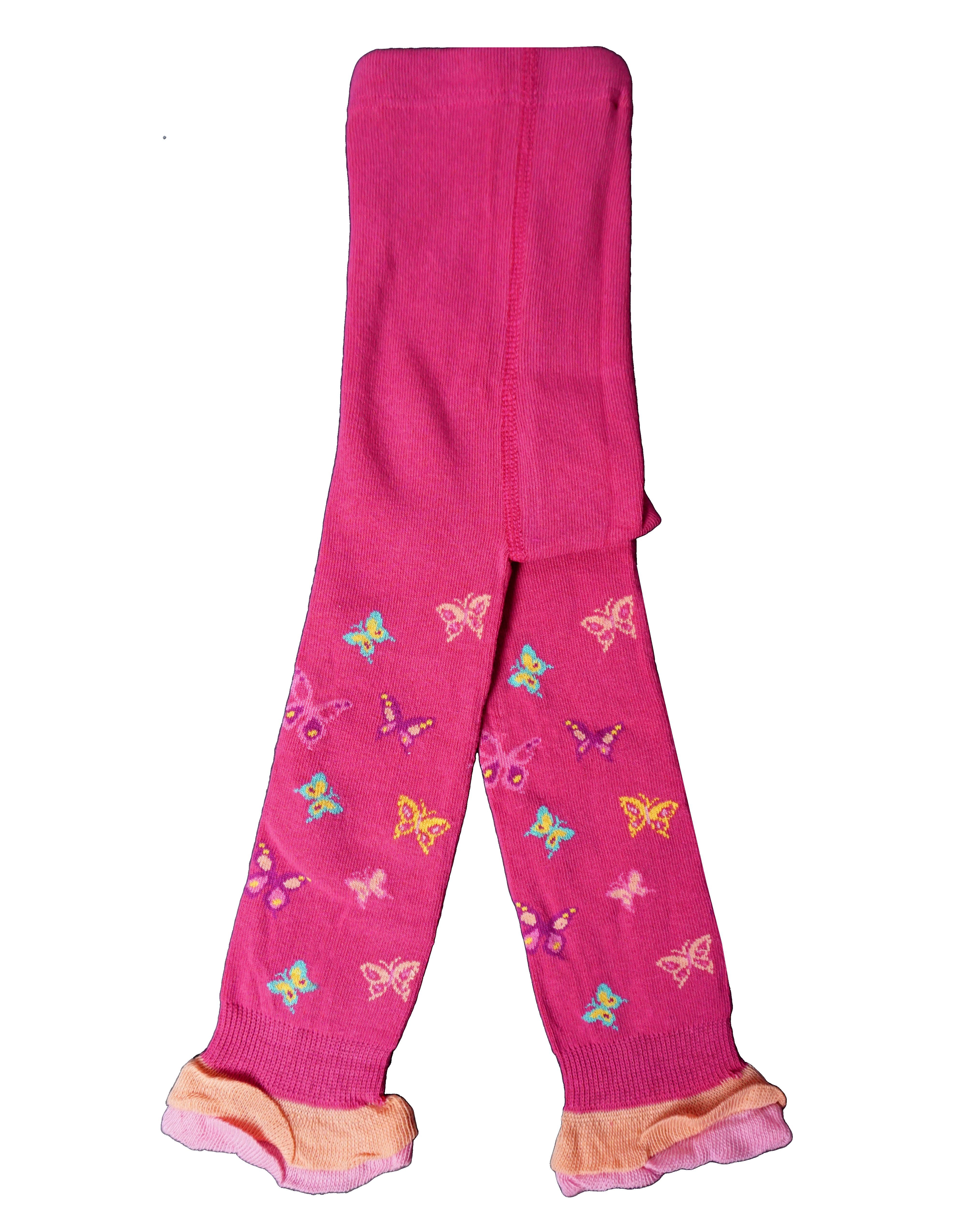 Strickstrumpfleggings Kinderleggings für Mädchen >>Capri<< mit Baumwolle