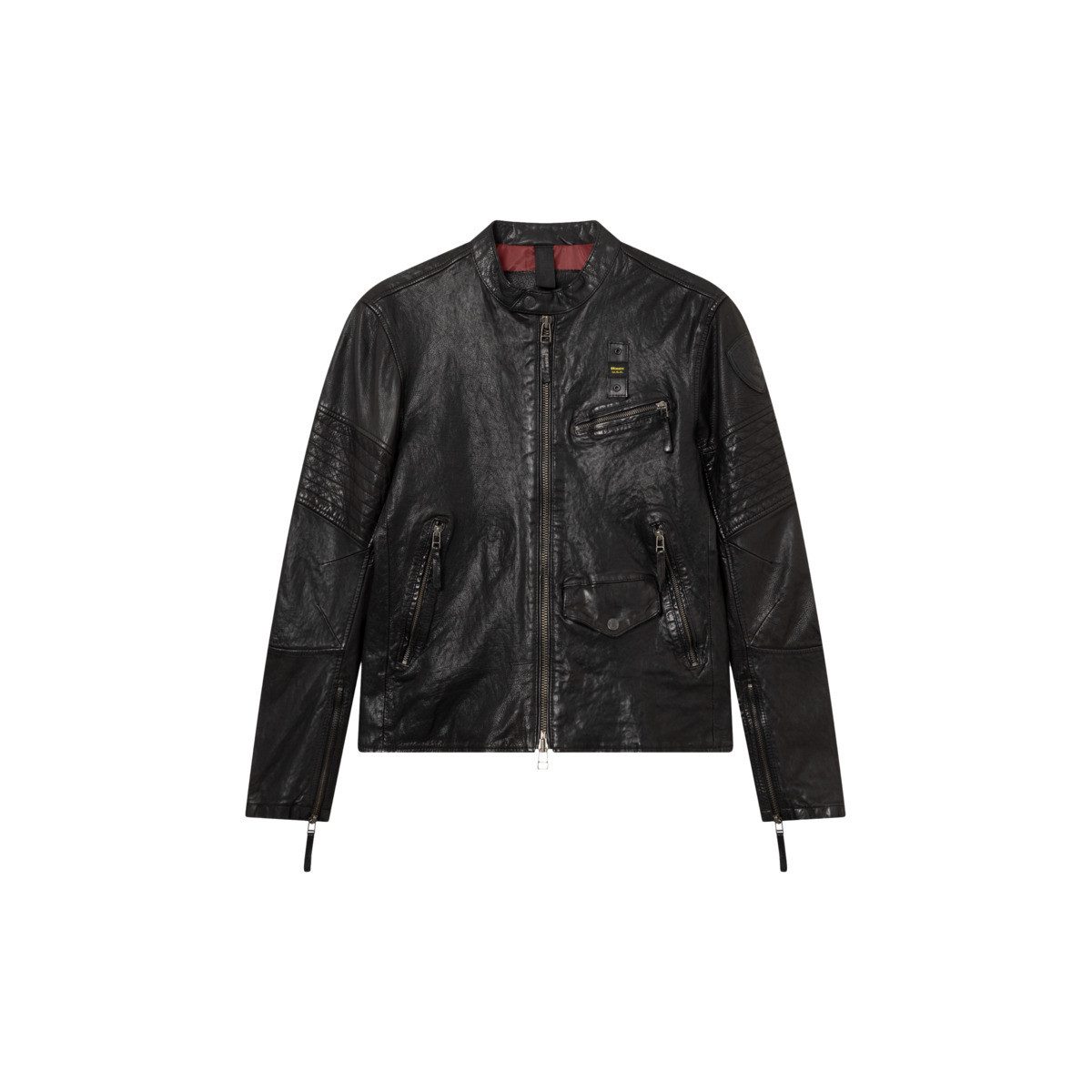 Blauer Lederjacke Elmer Herren Bomberjacke, Freizeitjacke, Blazer, Pufferjacke, Übergangsjacke