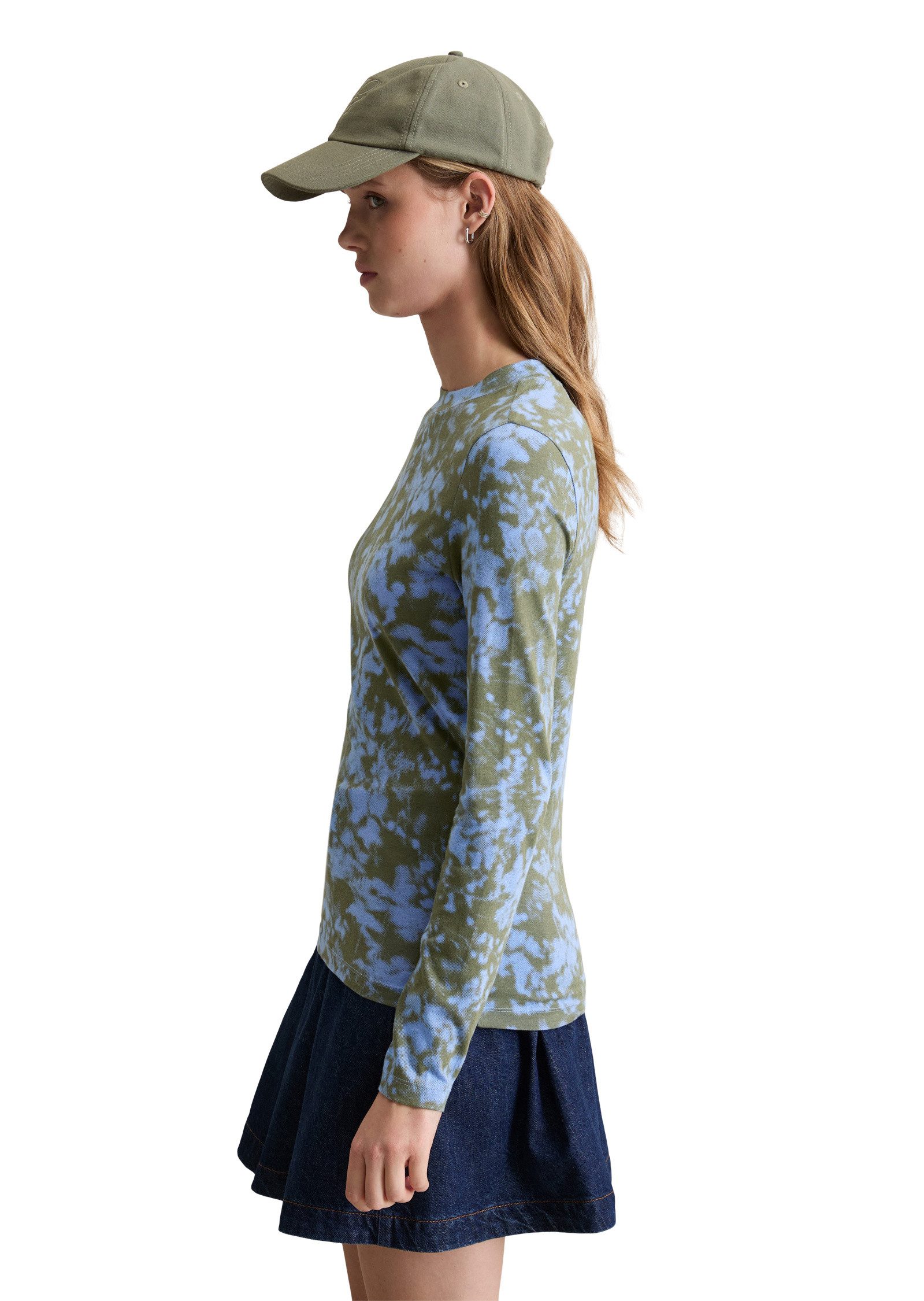 Marc O'Polo DENIM Langarmshirt aus Print-Jersey günstig online kaufen