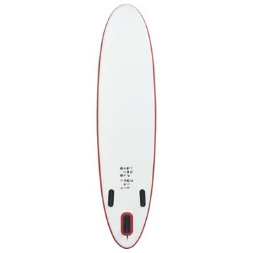 vidaXL Schlauchboot Stand Up Paddle Surfboard SUP Aufblasbar Rot und Weiß