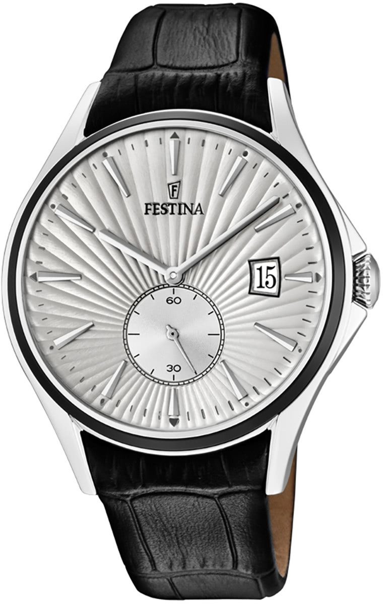 Festina Quarzuhr Festina Herren Uhr F16980/1 Analog Leder, (Analoguhr), Herren Armbanduhr rund, Lederarmband schwarz. € 149,00