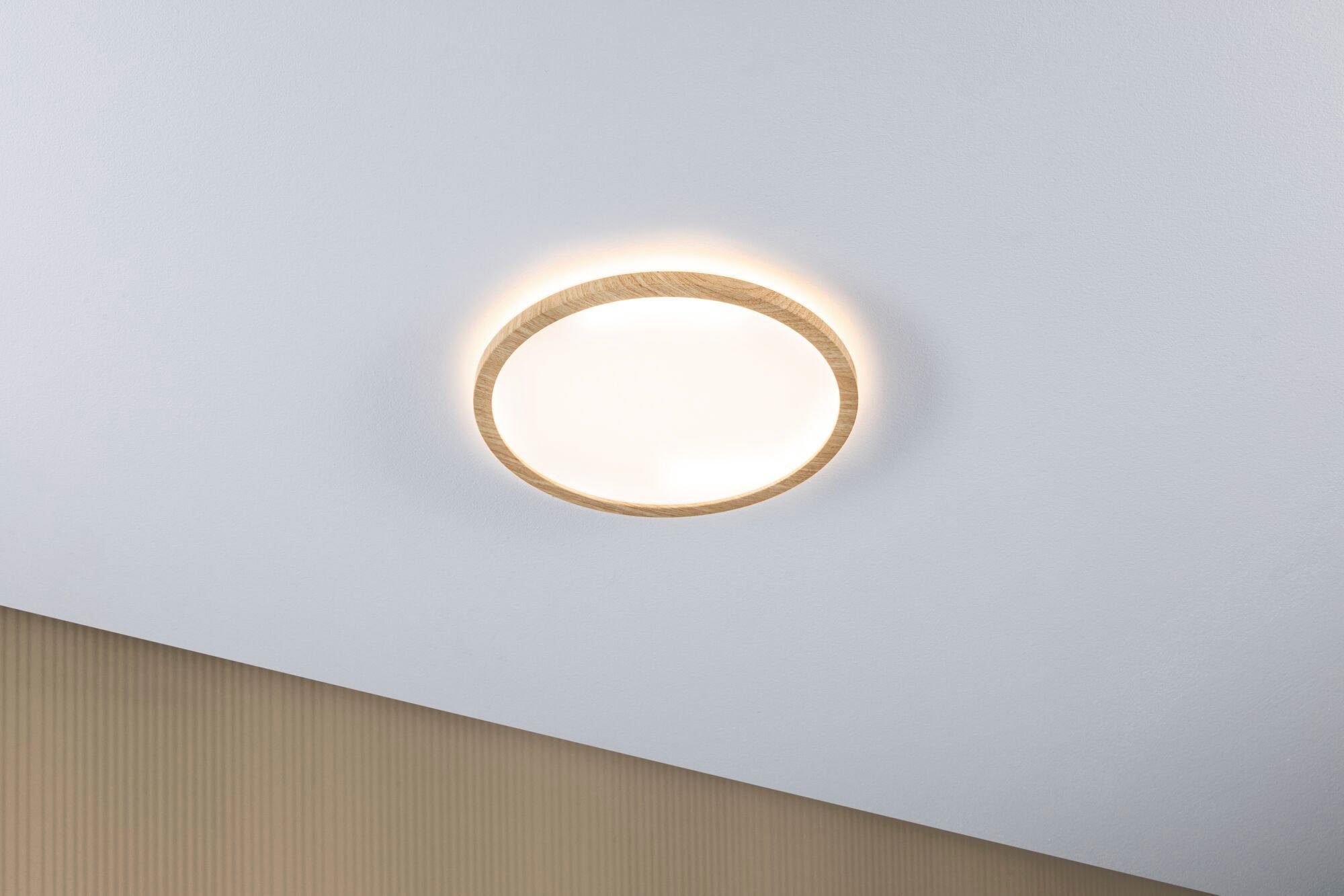 Paulmann LED Panel Atria Shine IP44 16W 3000K 293mm Eiche Kunststoff, LED f günstig online kaufen