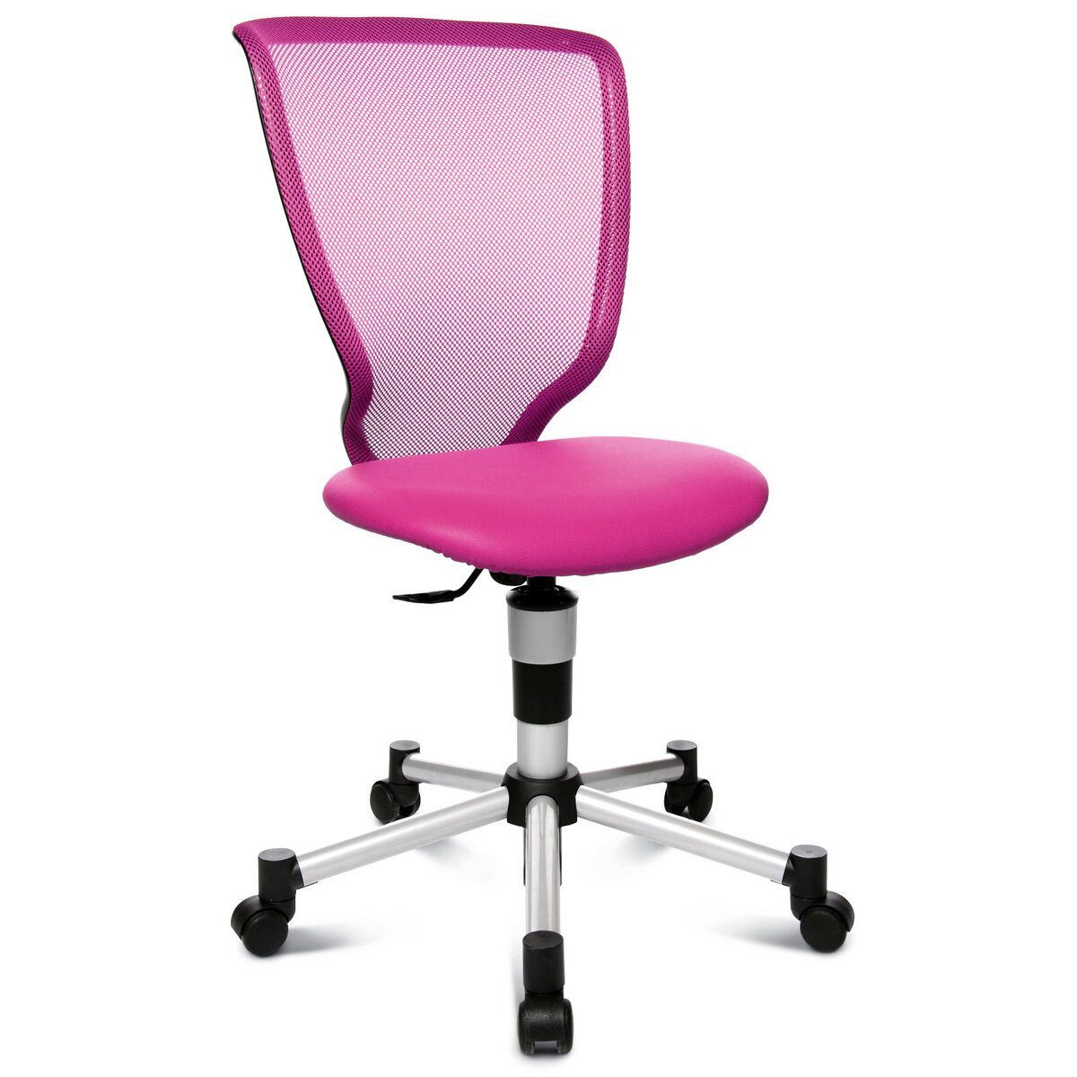 TOPSTAR Drehstuhl Drehstuhl Titan Junior - pink Sicherheitsdoppelrollen für alle Böden.