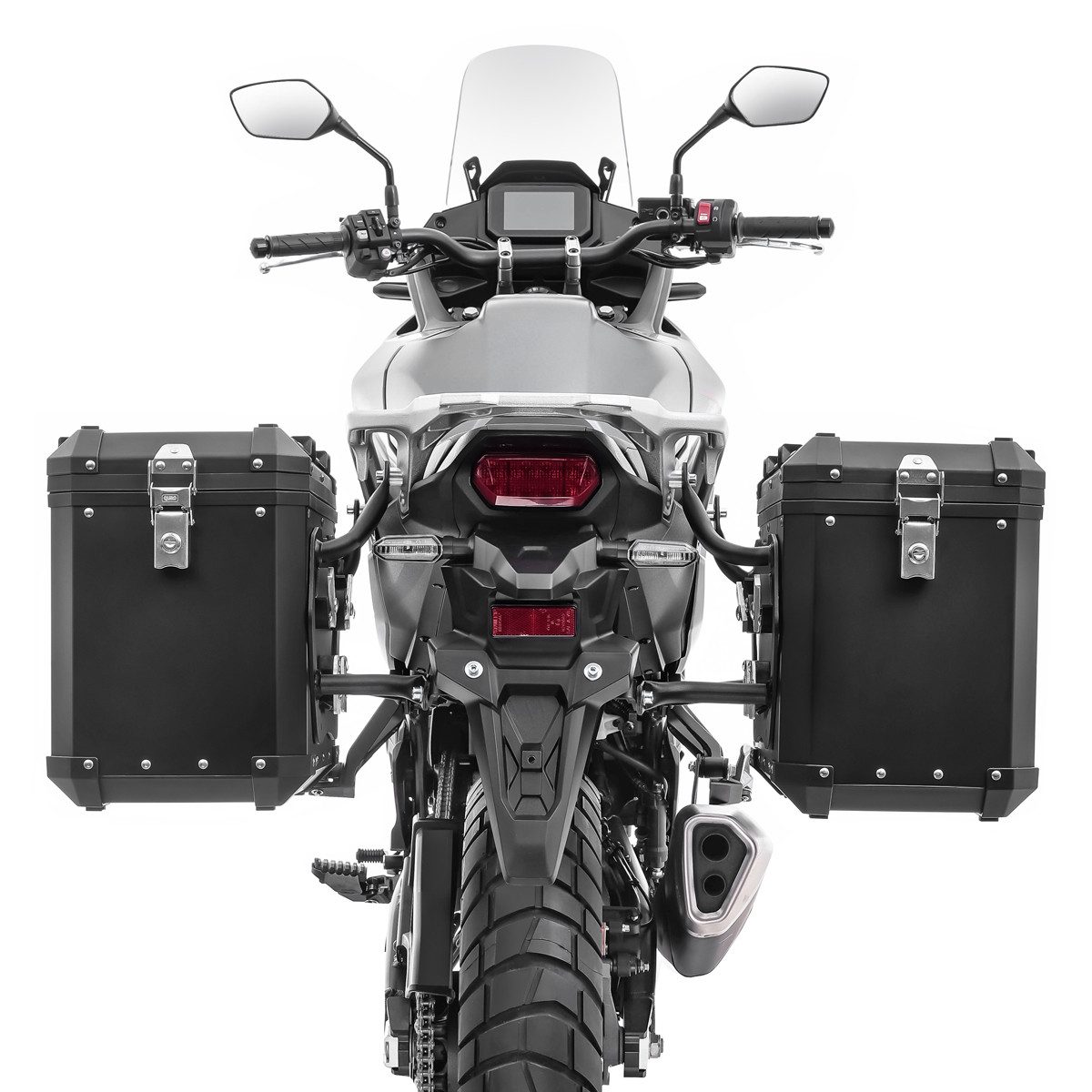 Bagtecs Koffer Set Motorrad Alukoffer 2x48 Liter Seitenkoffer # XW48 schwarz